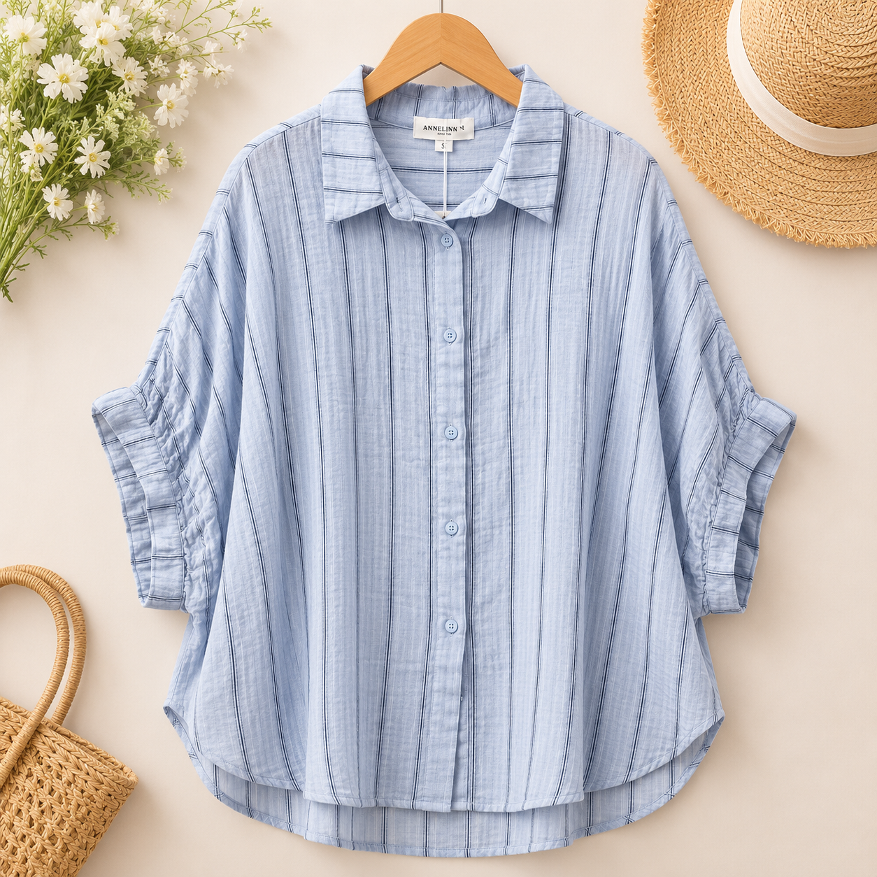 Coastal Breeze Button-Up Top