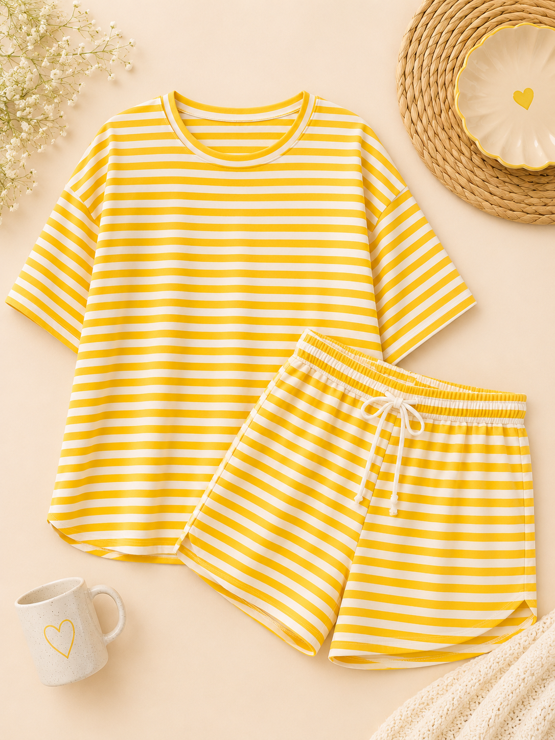 Sunshine Stripe Lounge Set