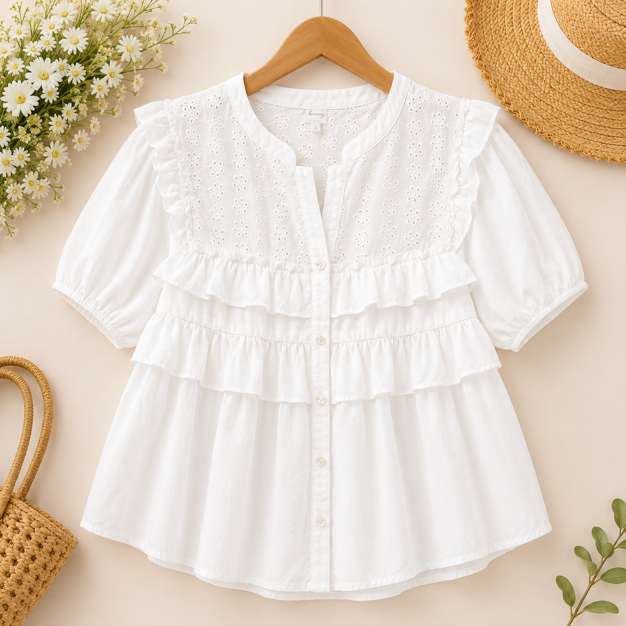 Magnolia Grace Ruffle Blouse