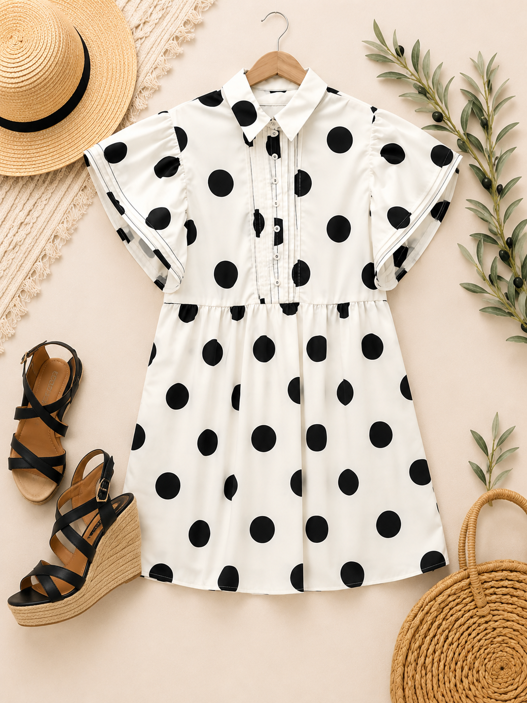 The Charlotte Polka Dot Dress