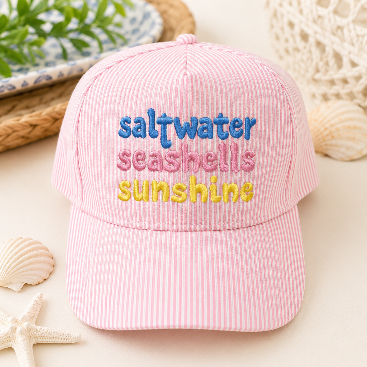 Saltwater, Seashells & Sunshine Hat