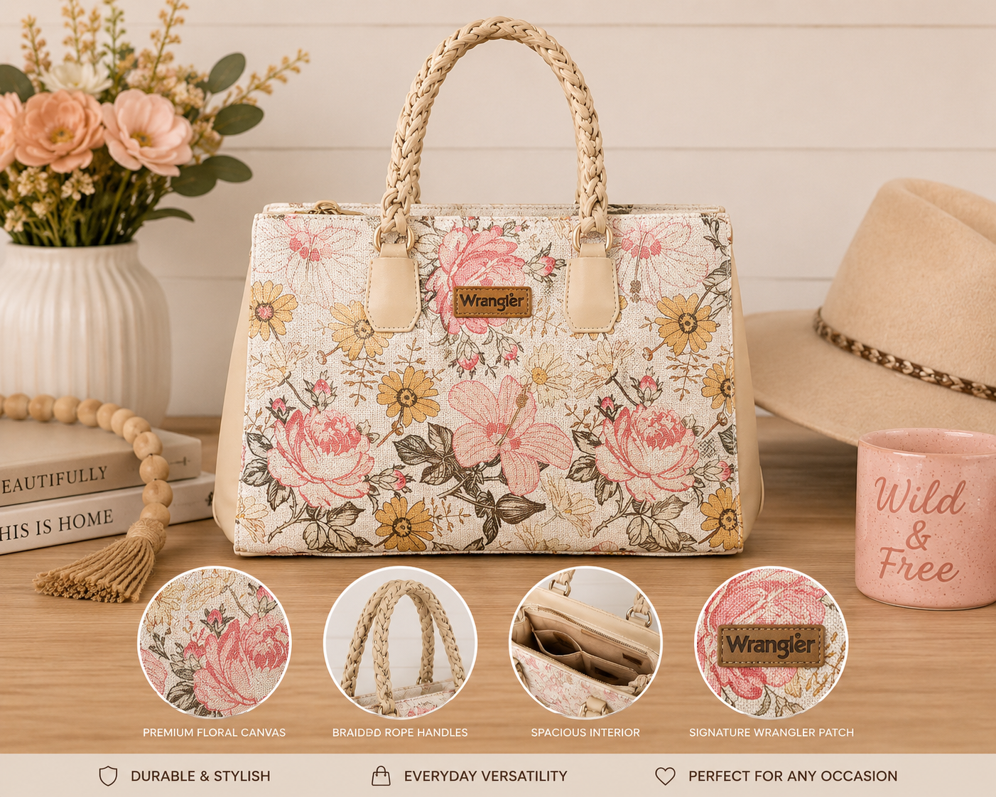 Wrangler Wildflower Weekend Tote