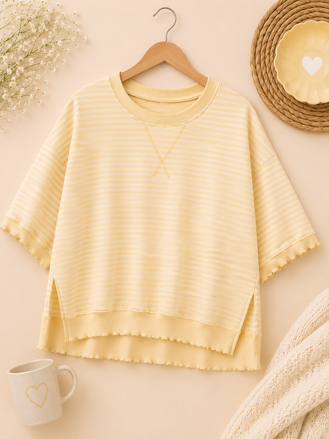 Lemon Grove Striped Pullover