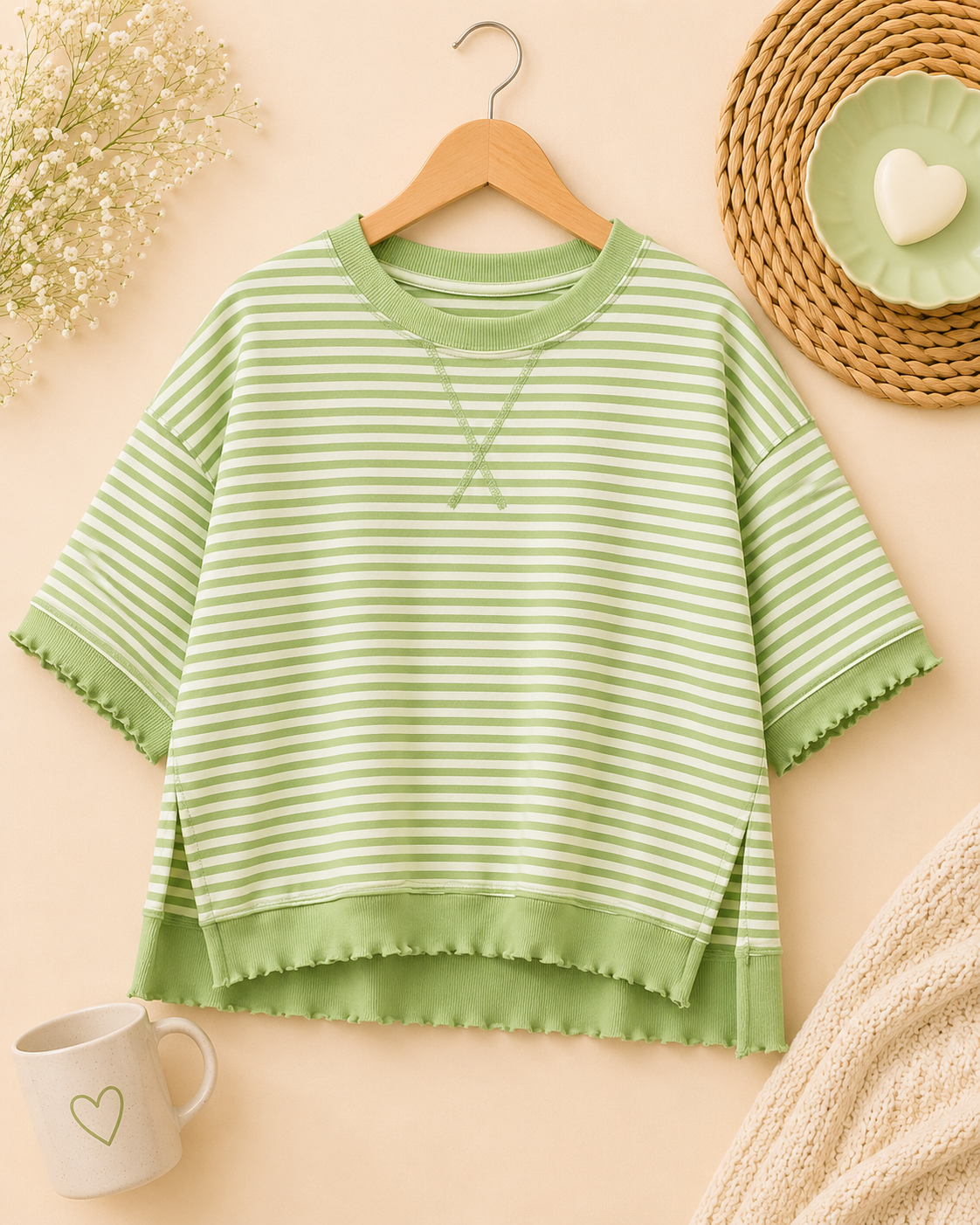Spring Meadow Striped Pullover