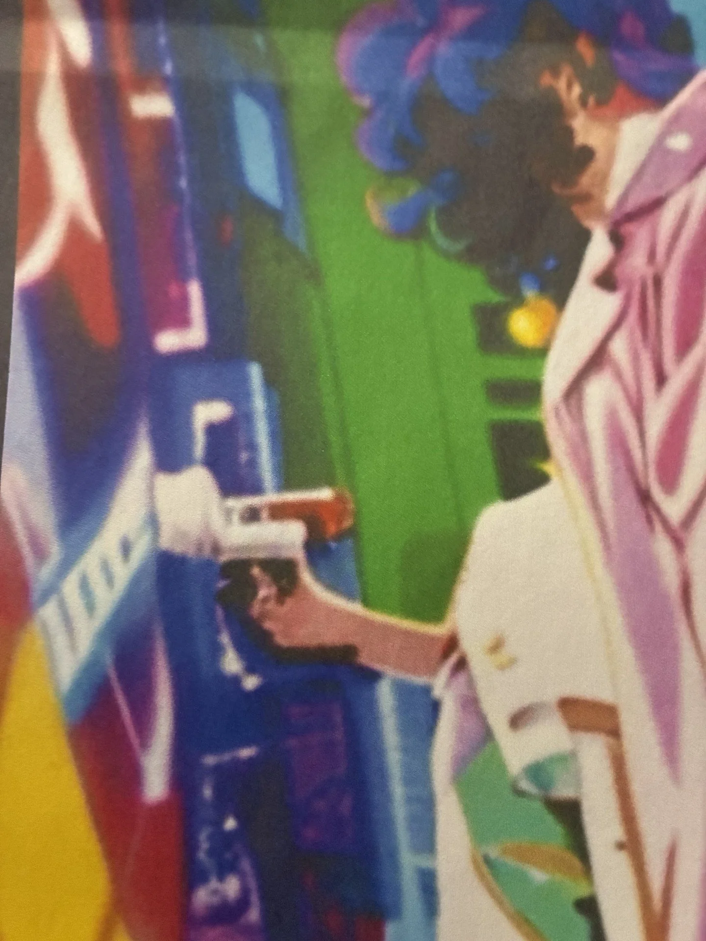 Heist At The Arcade Matte Print, From The Strange Anime Collection