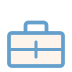 Icon of a blue briefcase