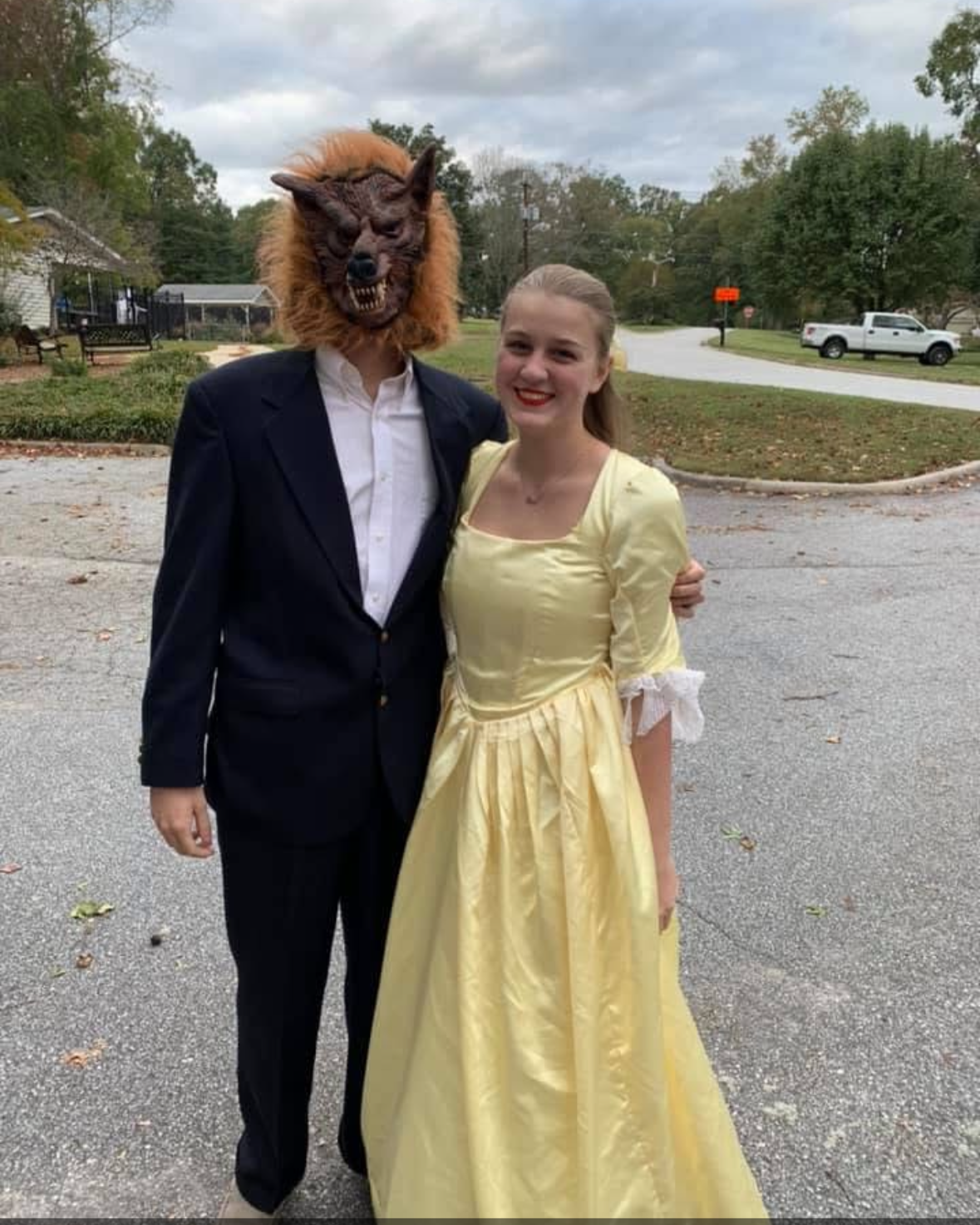 October 31st, 2020 - First couple Halloween costume (Beauty and the Beast)