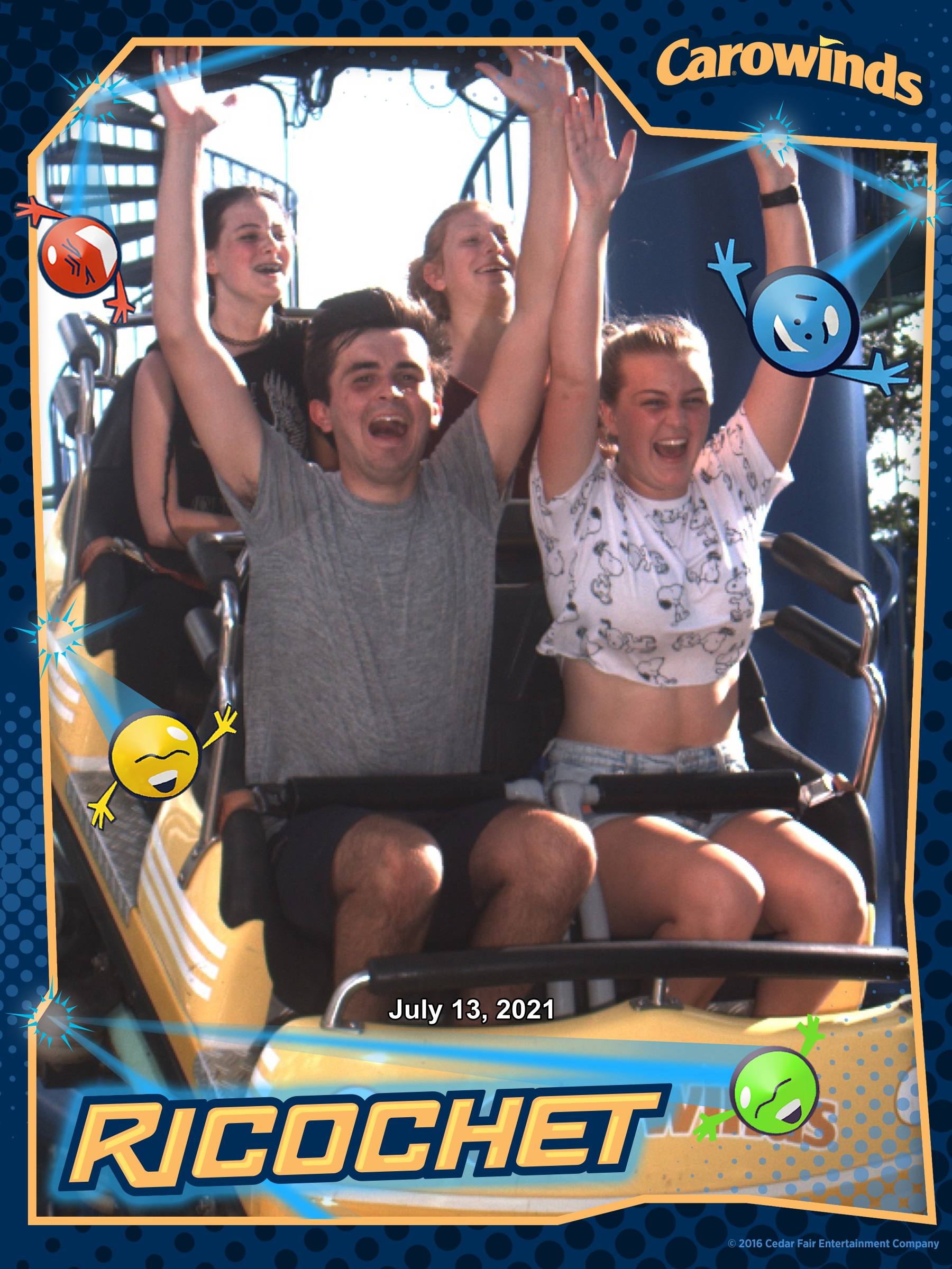 July 13th, 2021 - Some fun at Carowinds for Kenneth's Birthday