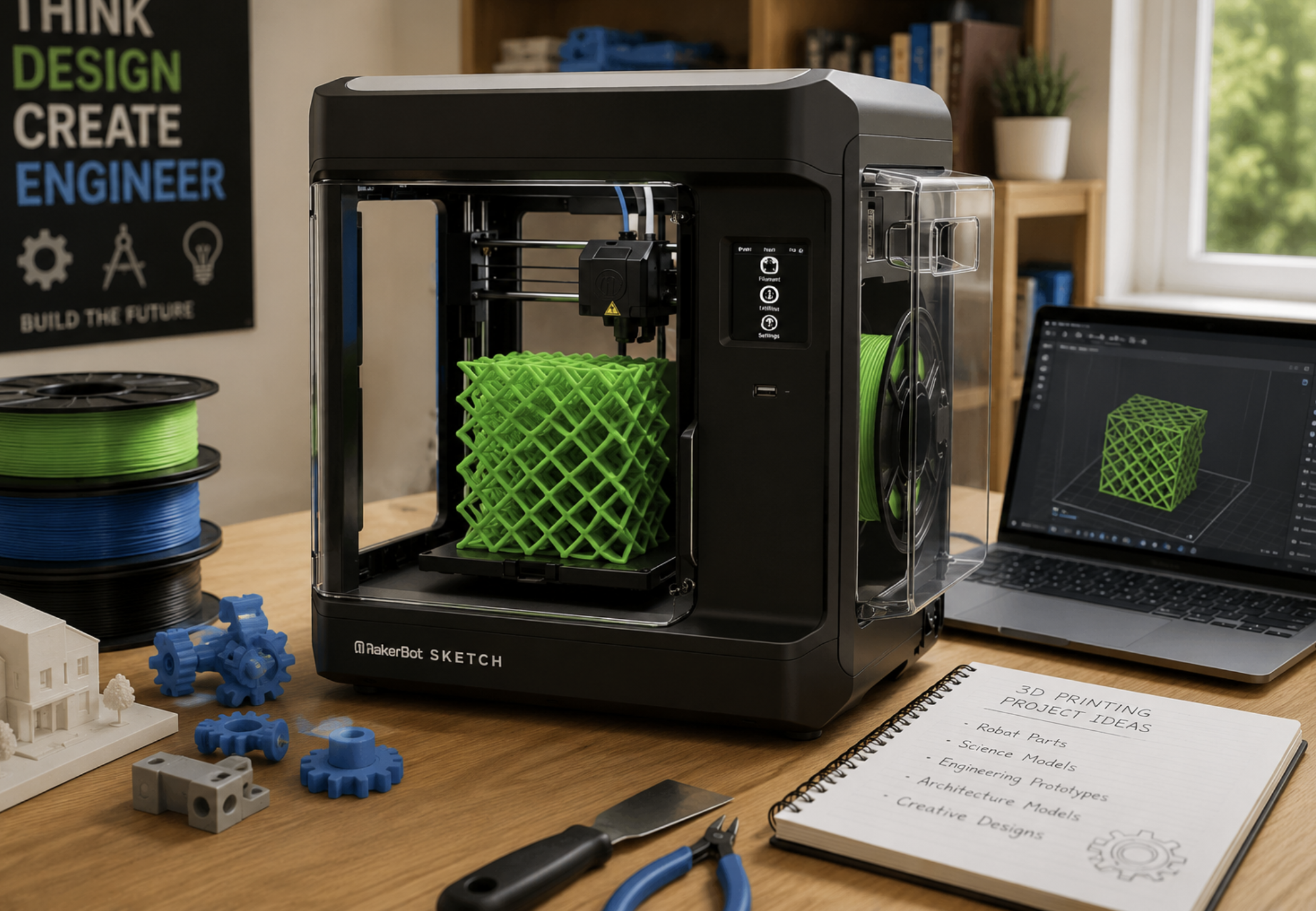 MakerBot Sketch 3D Printer | STEM, Engineering, Robotics & Homeschool Education