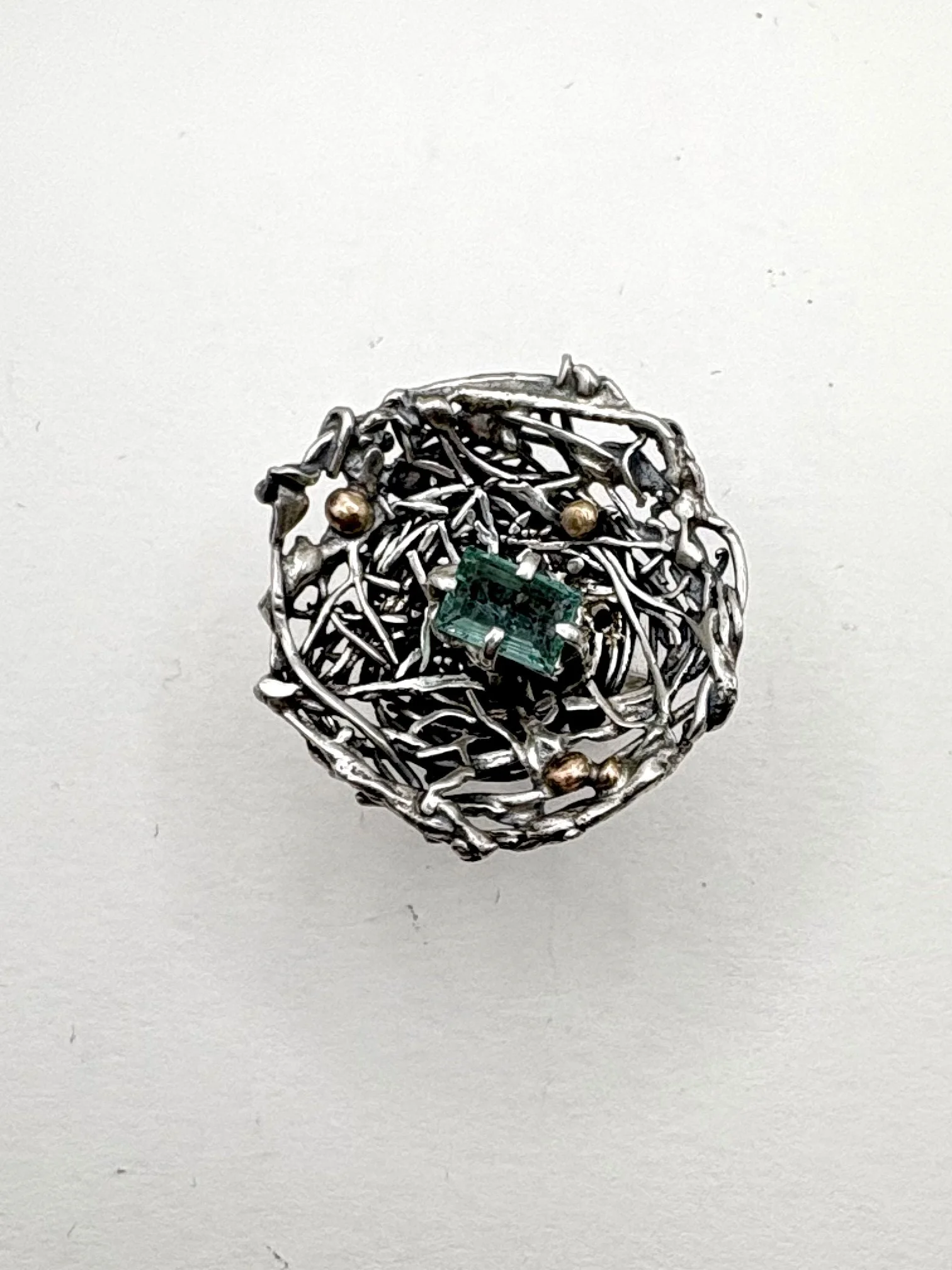 NurLin - sterling silver/tourmaline/size 8.5