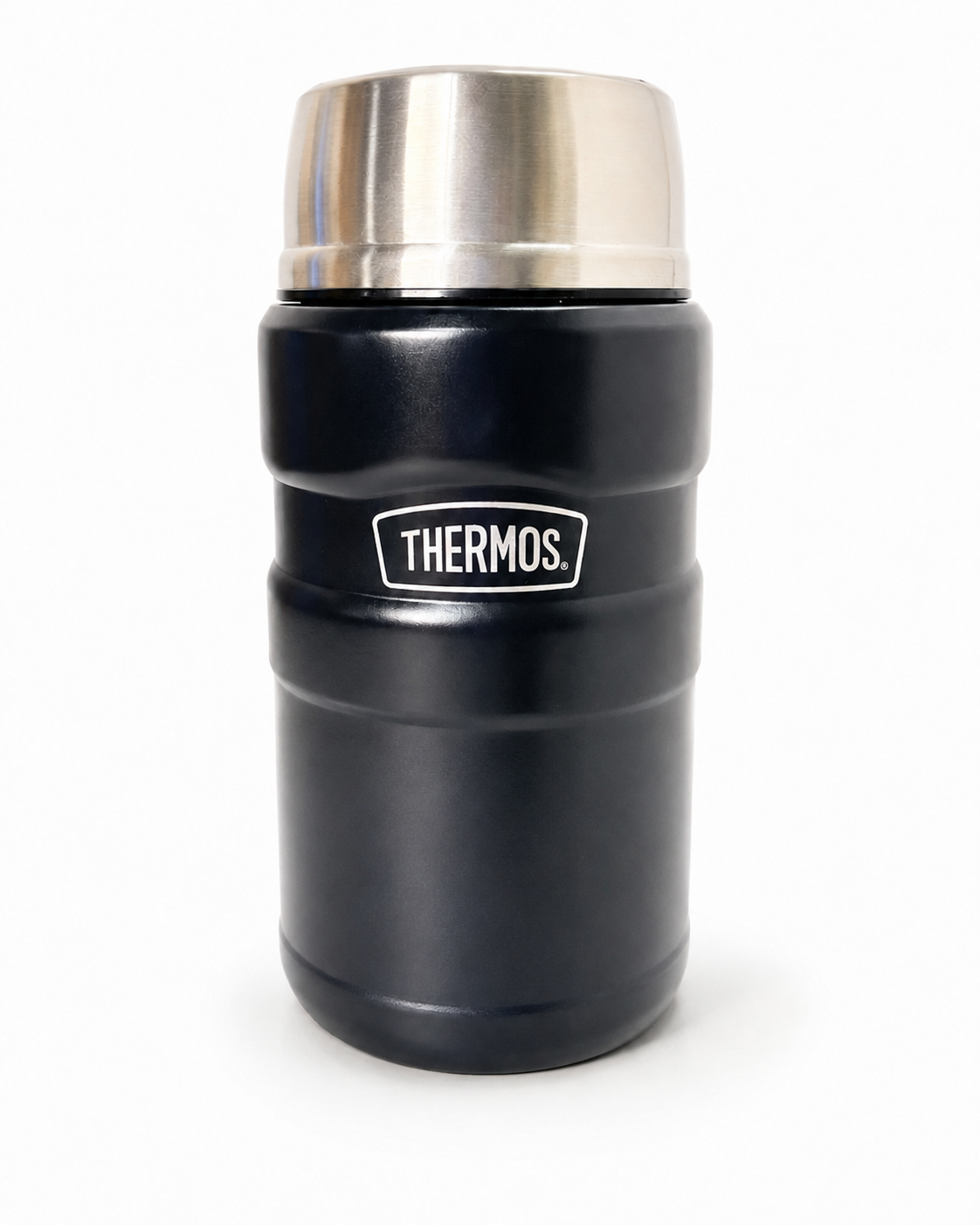 Thermos Stainless King 24-ounce food jar on a white studio background.