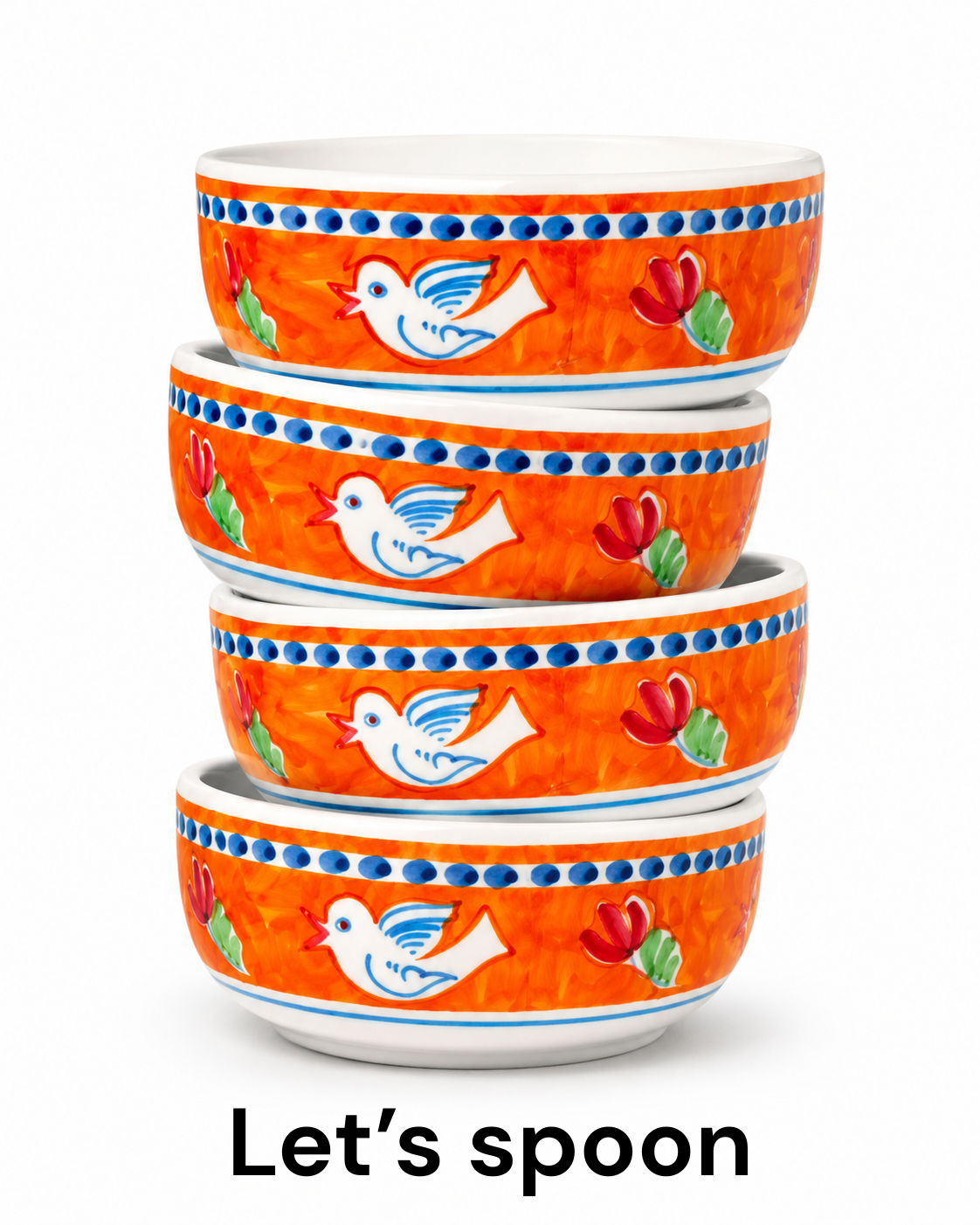 Vietri Campagna Uccello Cereal Bowls -  Set of 4