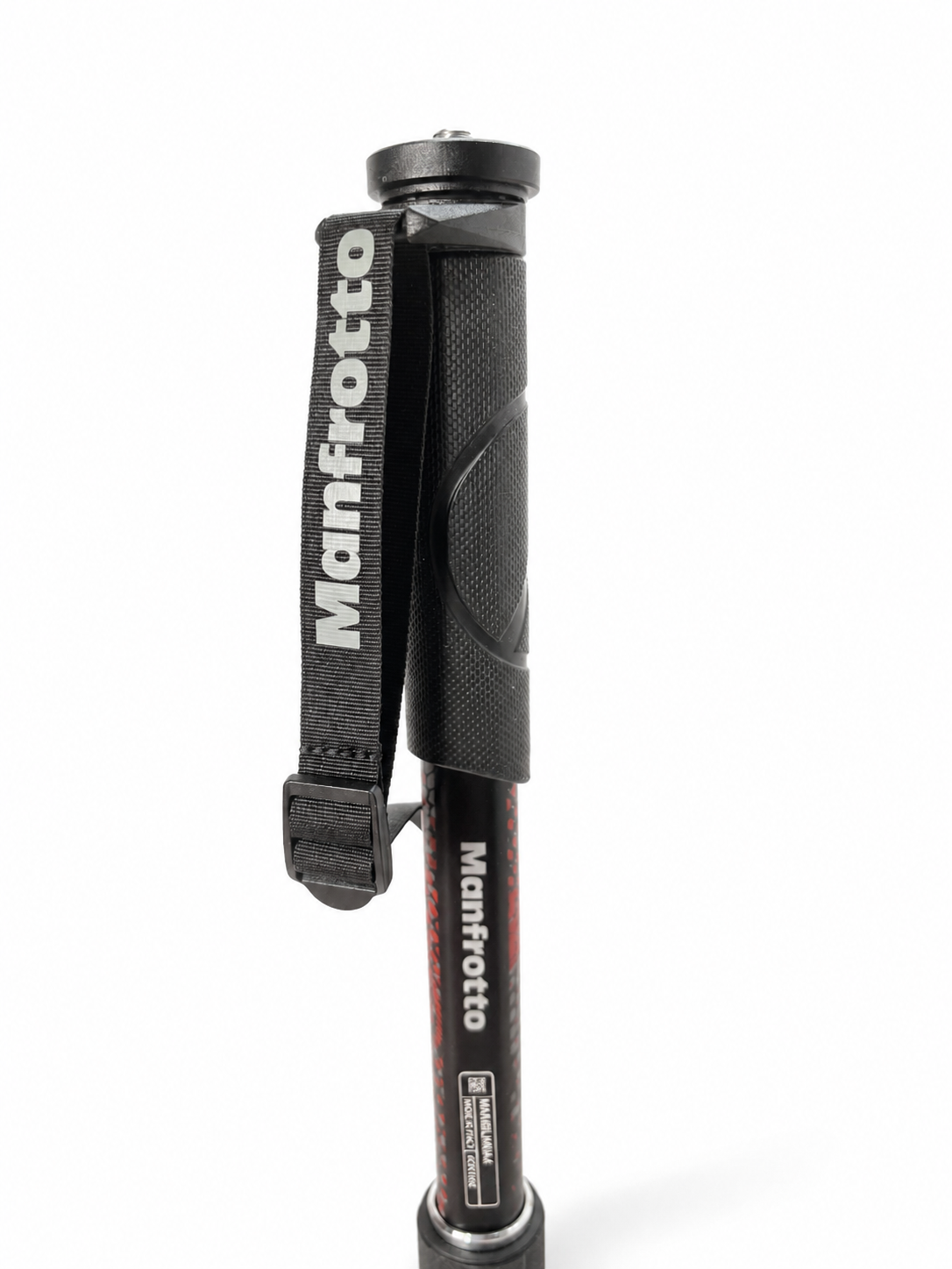 Manfrotto Element MII Monopod shown in a closeup of the handle grip