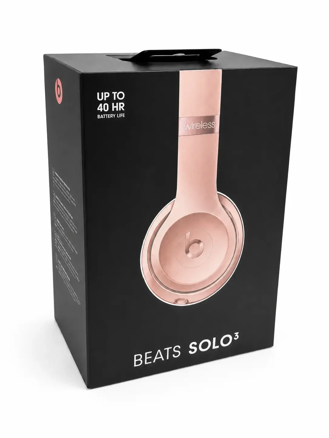 Bose Solo3 Wireless Headphones retail packaging shown in a white studio background