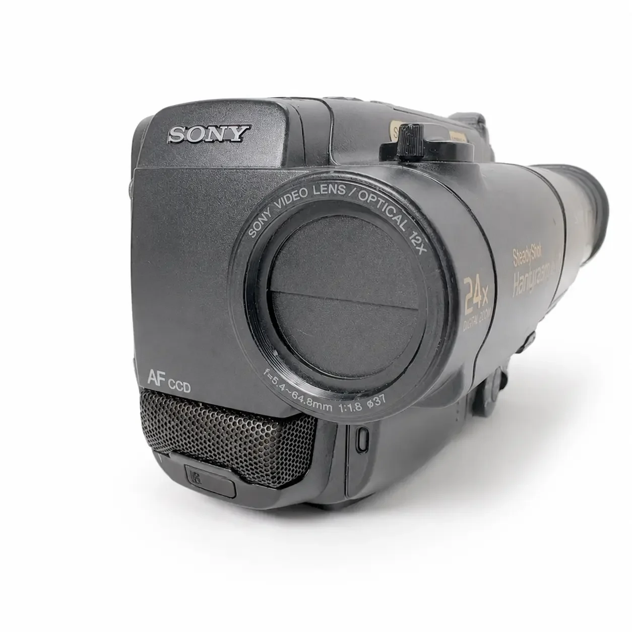 Sony CCD-TR94 Video8 Handycam camcorder on a white studio background.