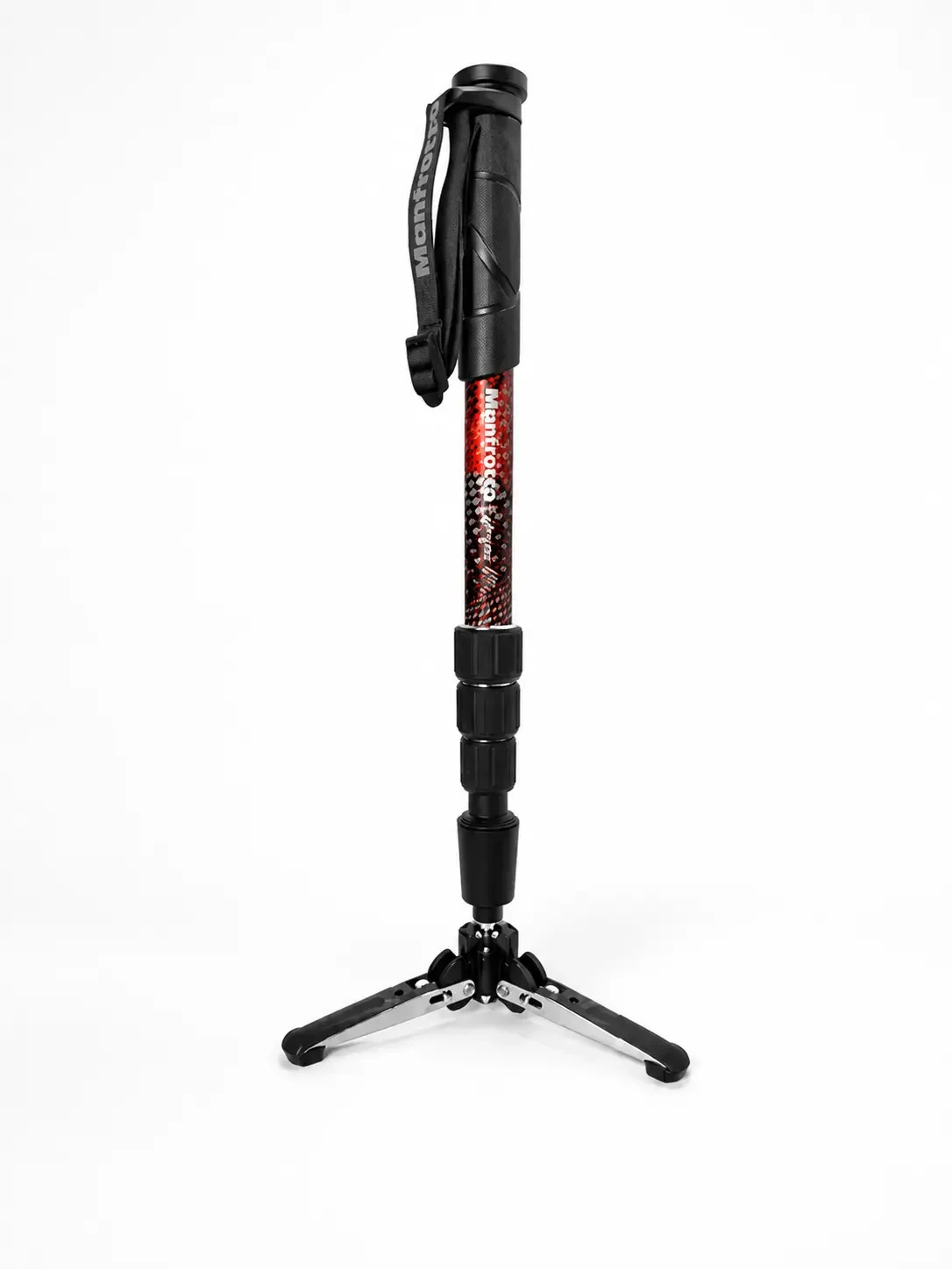 Manfrotto Element MII 4-section video monopod on a white studio background.