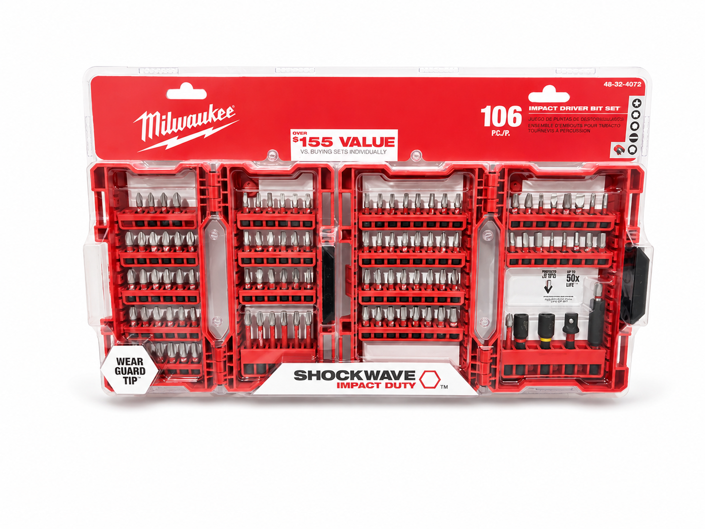 Milwaukee SHOCKWAVE Impact Duty 106-Piece Driver Bit Set