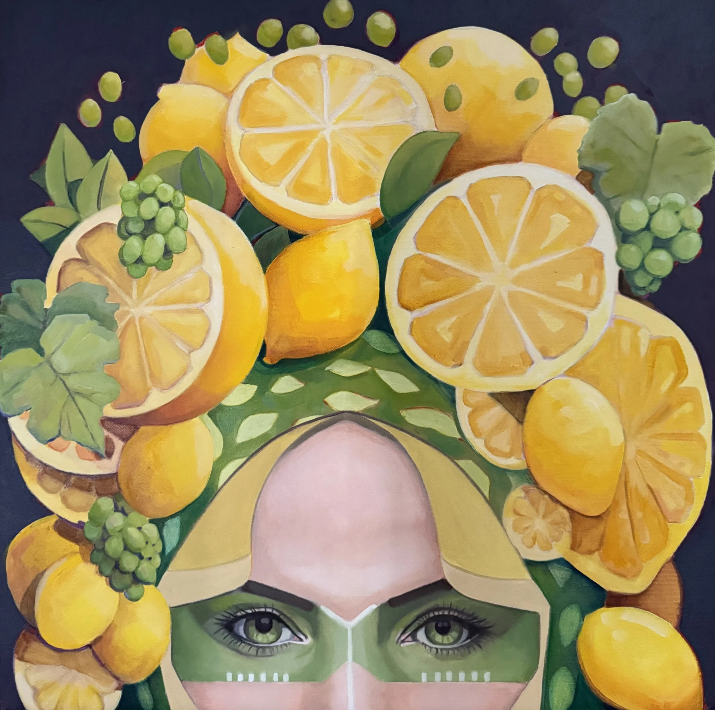  Lemonhead 
2025
oil on canvas
61 x 61cm
$690