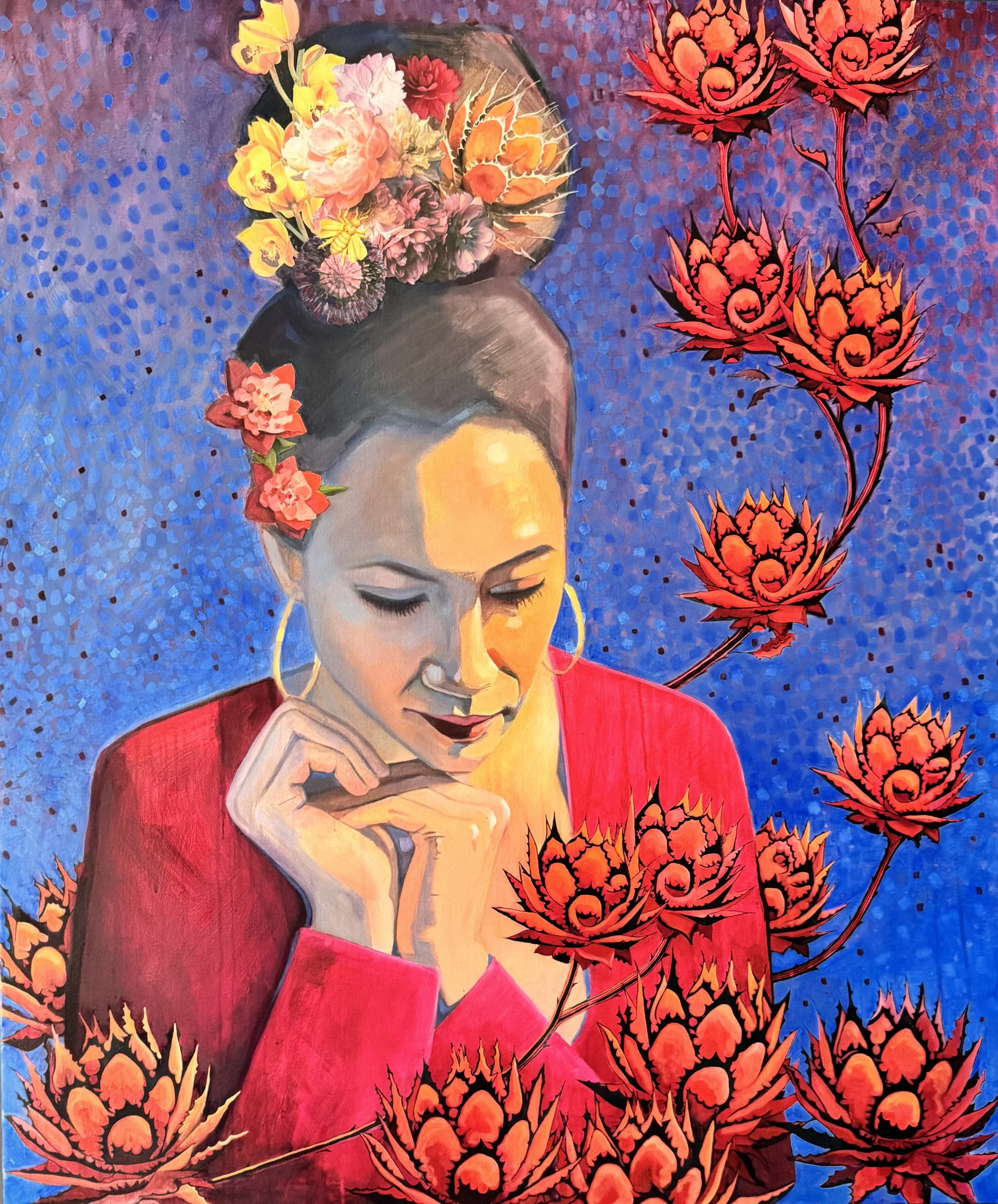  Bloom 
2025
mixed media
100 x 120cm
$1150