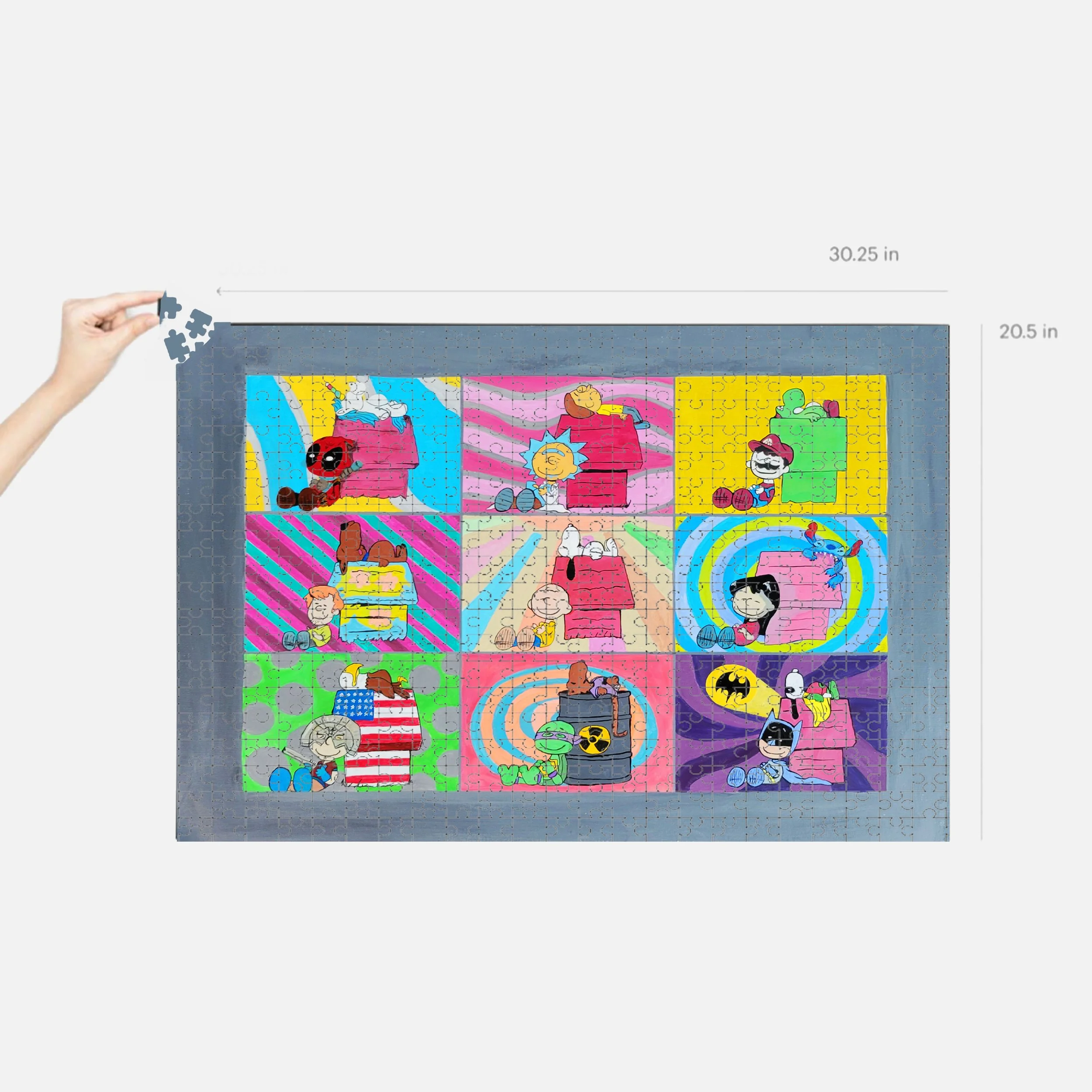 Peanuts Across the Multiverse 1000 piece puzzle mockup.jpg