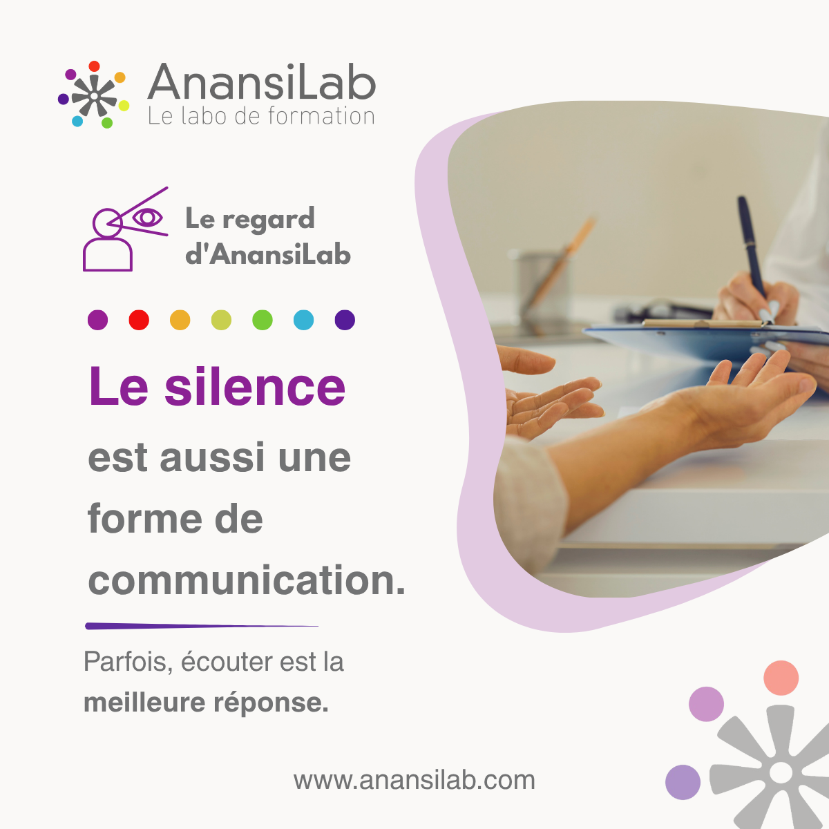 Le silence est aussi une forme de communication