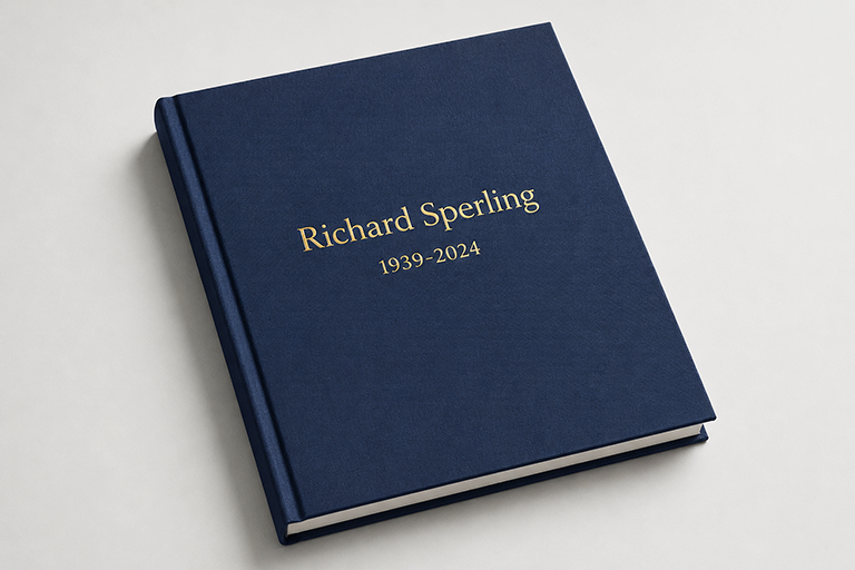 Legacy hard cover cloth bound book with foil lettering.png