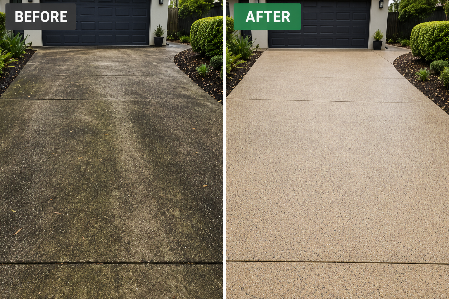 Driveway Before/After
