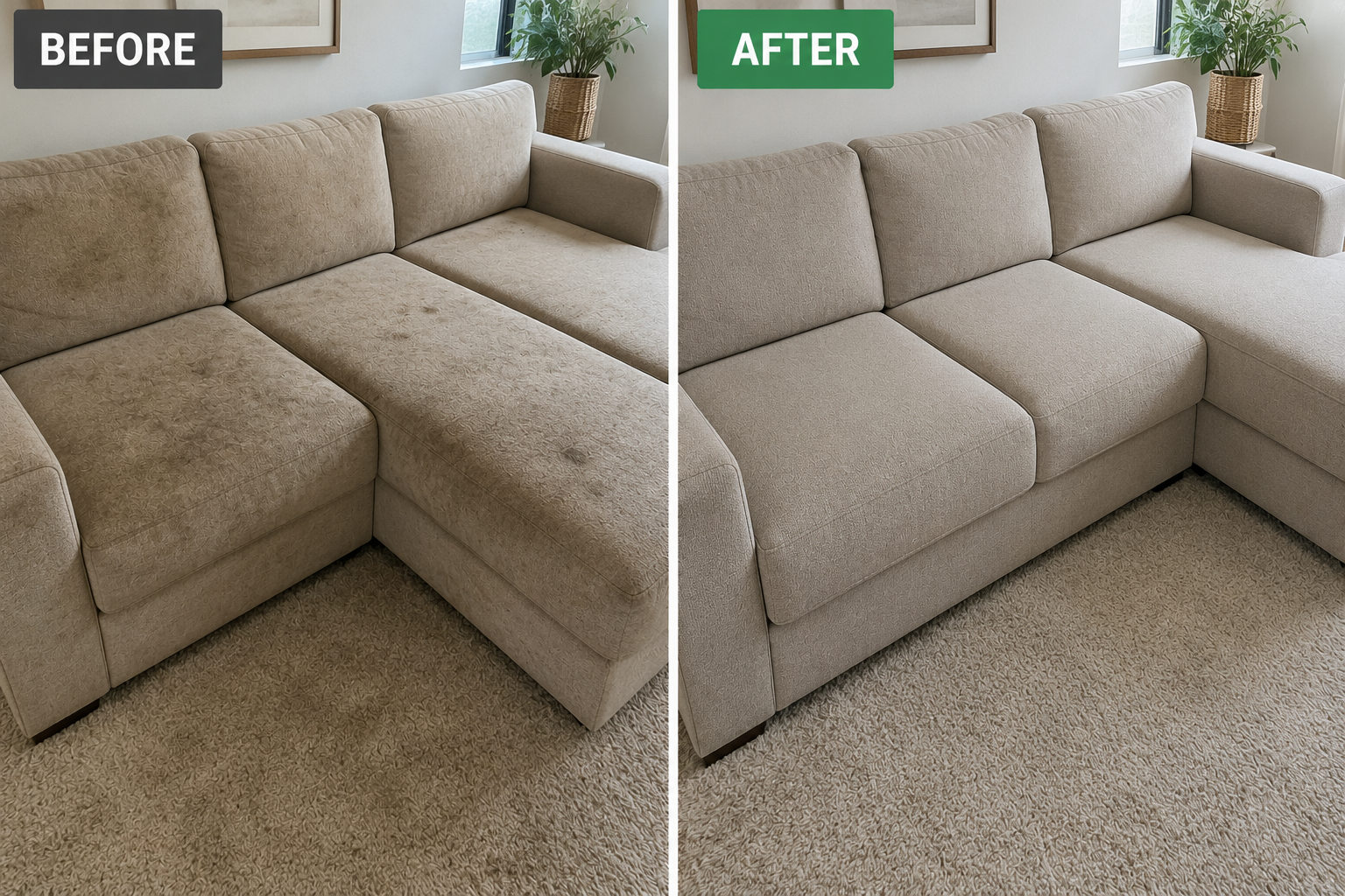 Upholstery Before/After