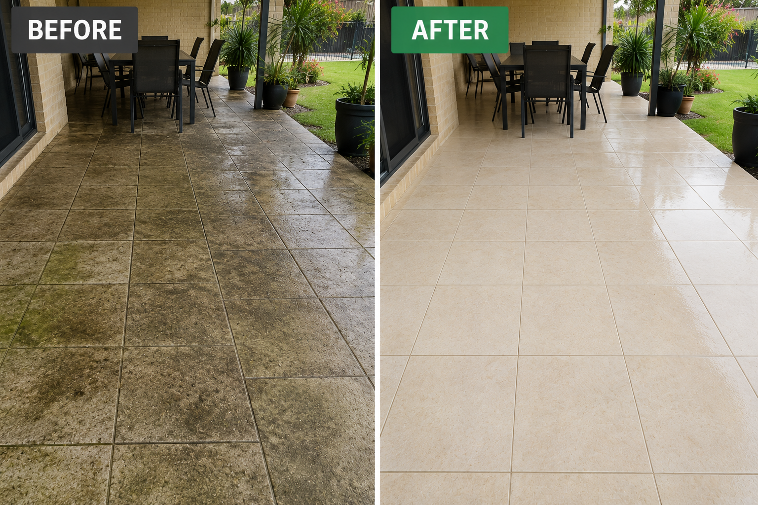 Patio Before/After