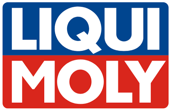 Liqui Moly logo with blue and red background and white text.