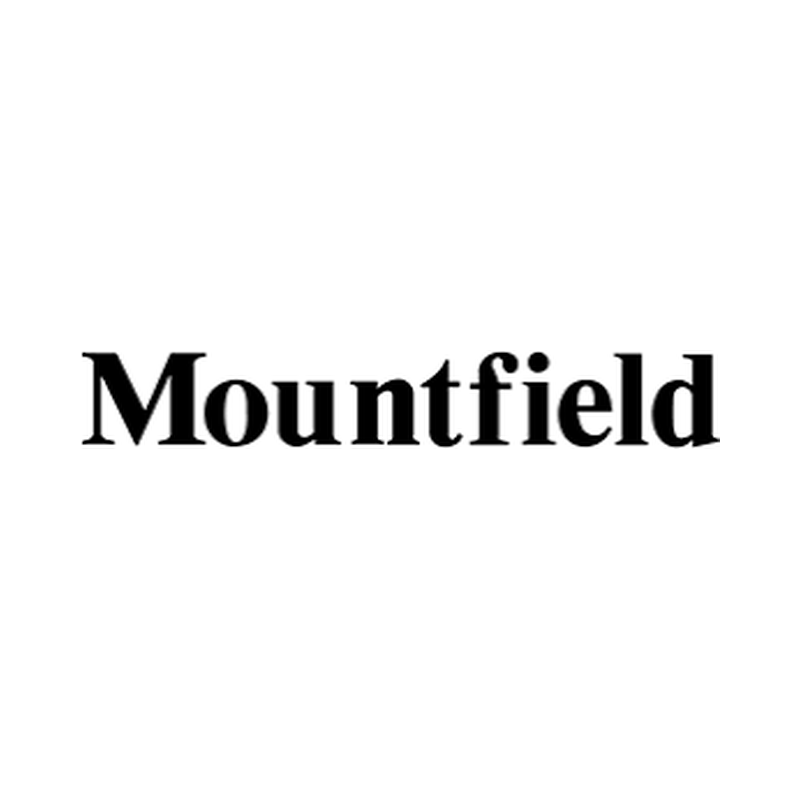 The word 'Mountfield' written in black, bold letters on a white background.