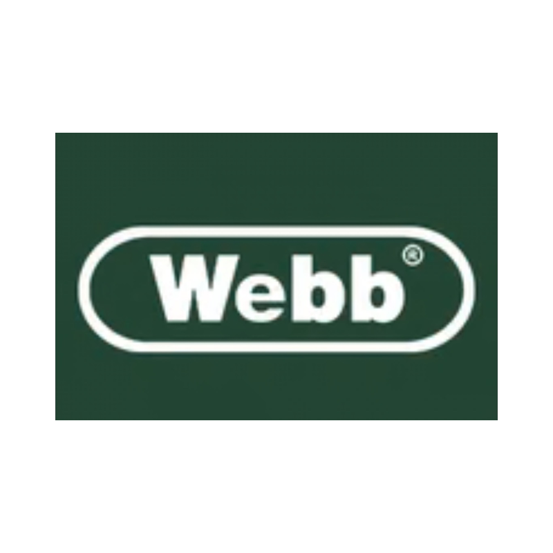 Webb logo on a dark green background