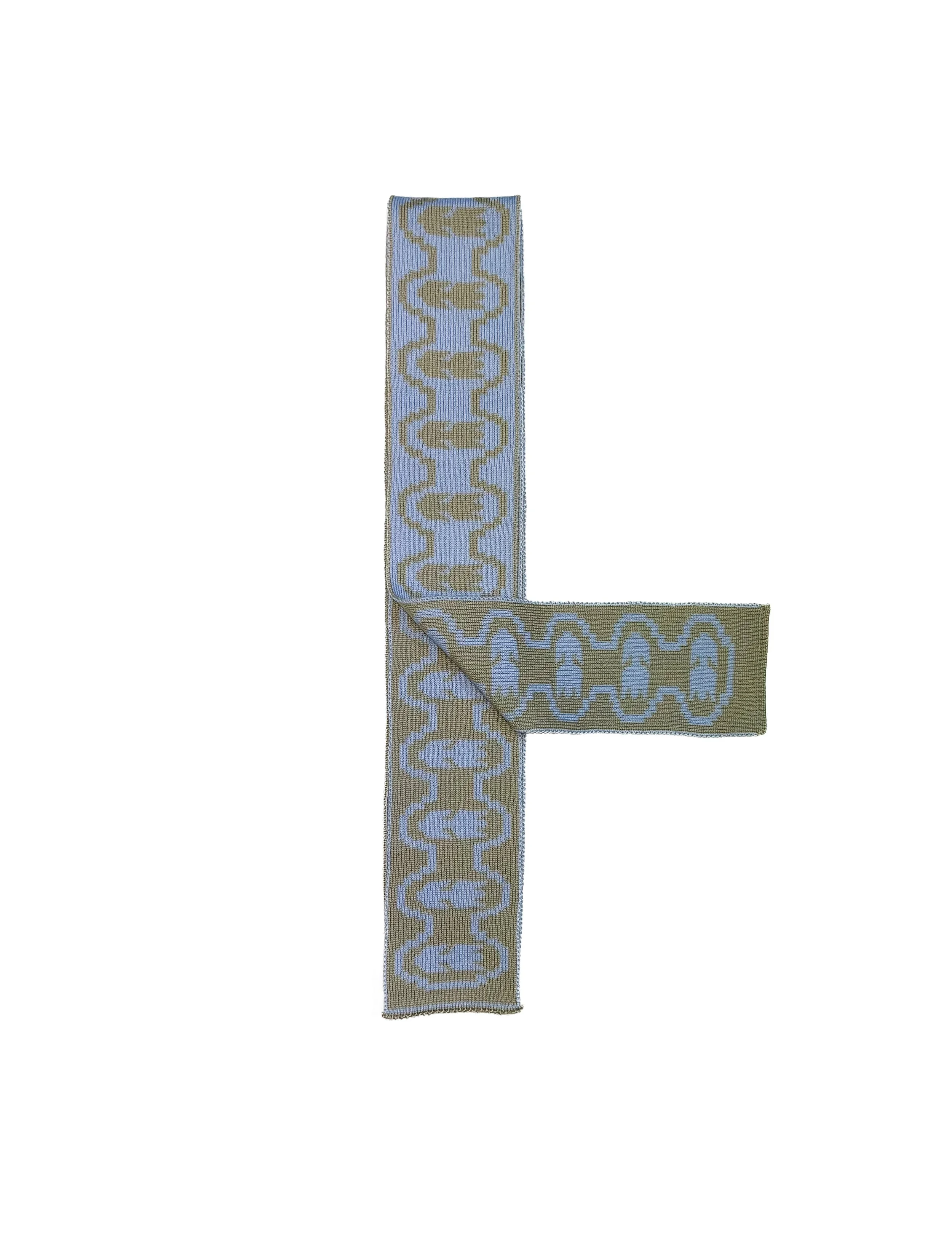 Light blue/cream