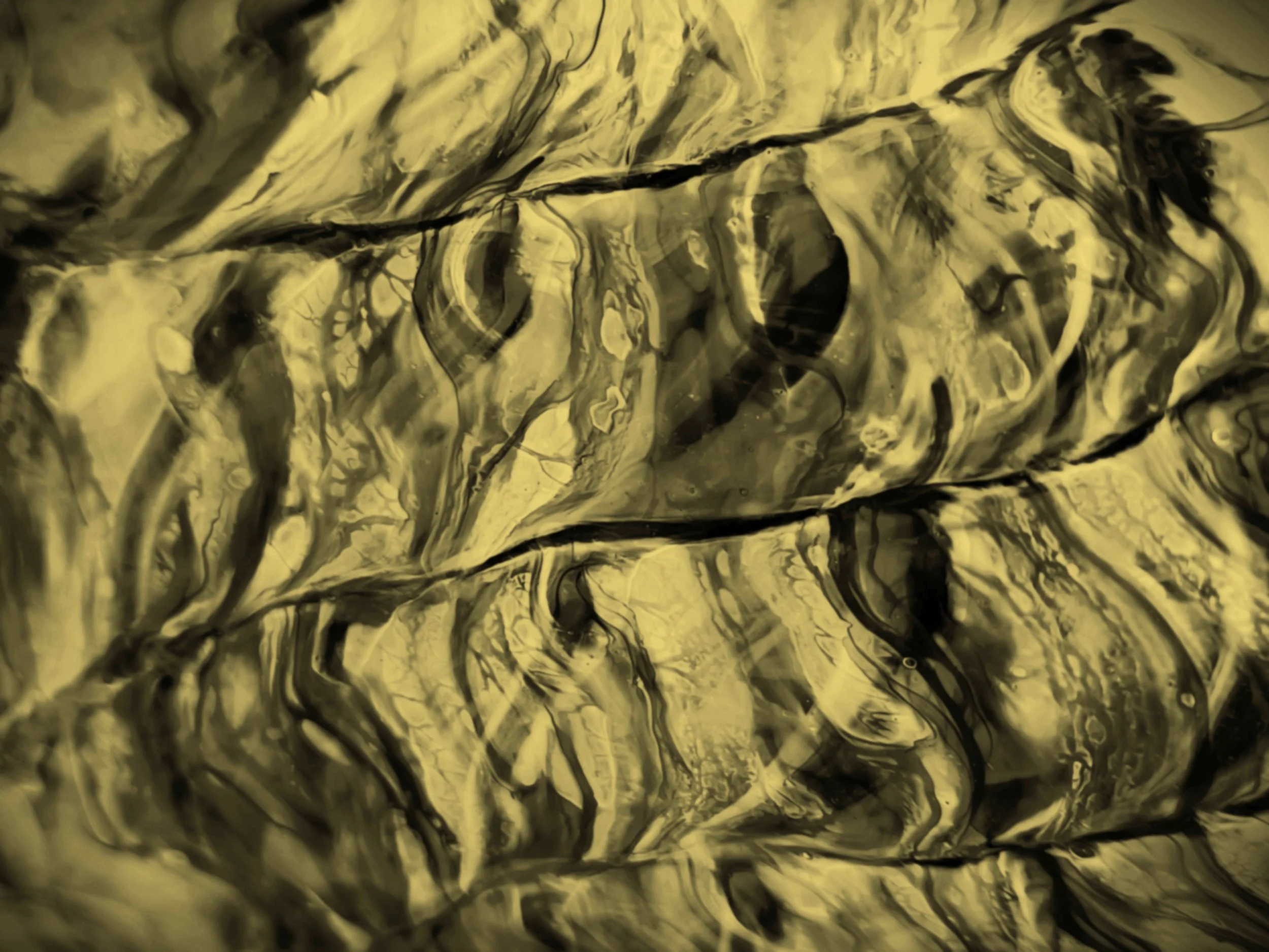 Moodcore P58 abstract glass art print in ochre tones for interior design projects.