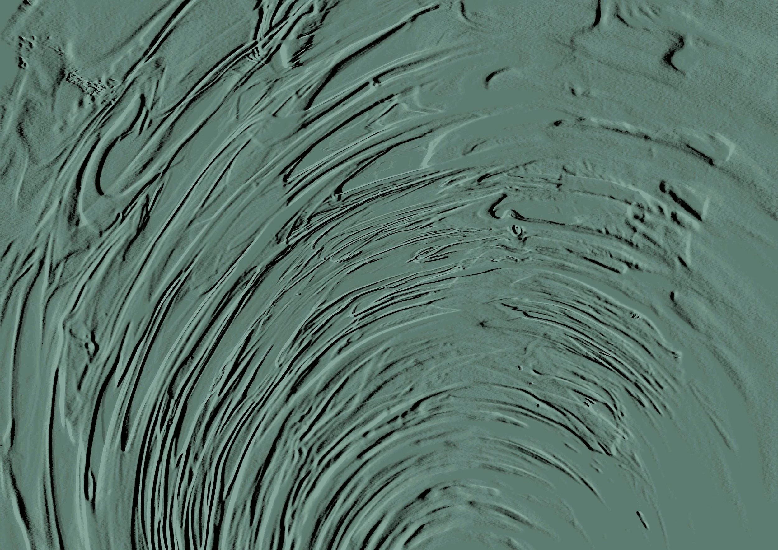 Moodcore P4 relief style abstract wall art print in  sage green tones for interior design projects