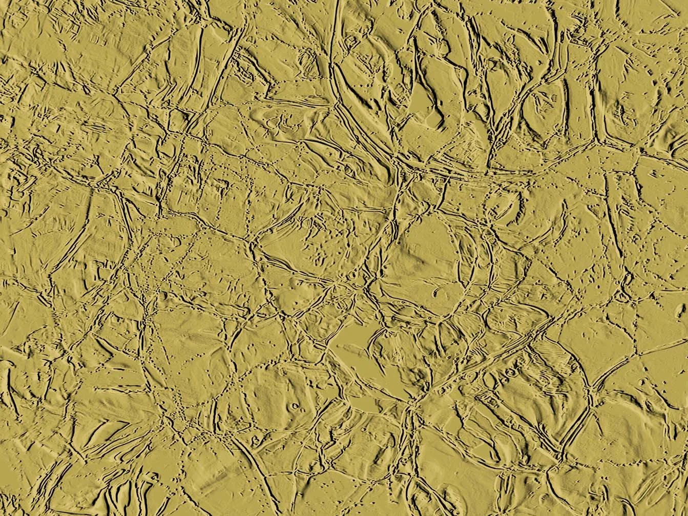 Moodcore P94 relief style abstract wall art print in  ochre tones for luxury interiors.