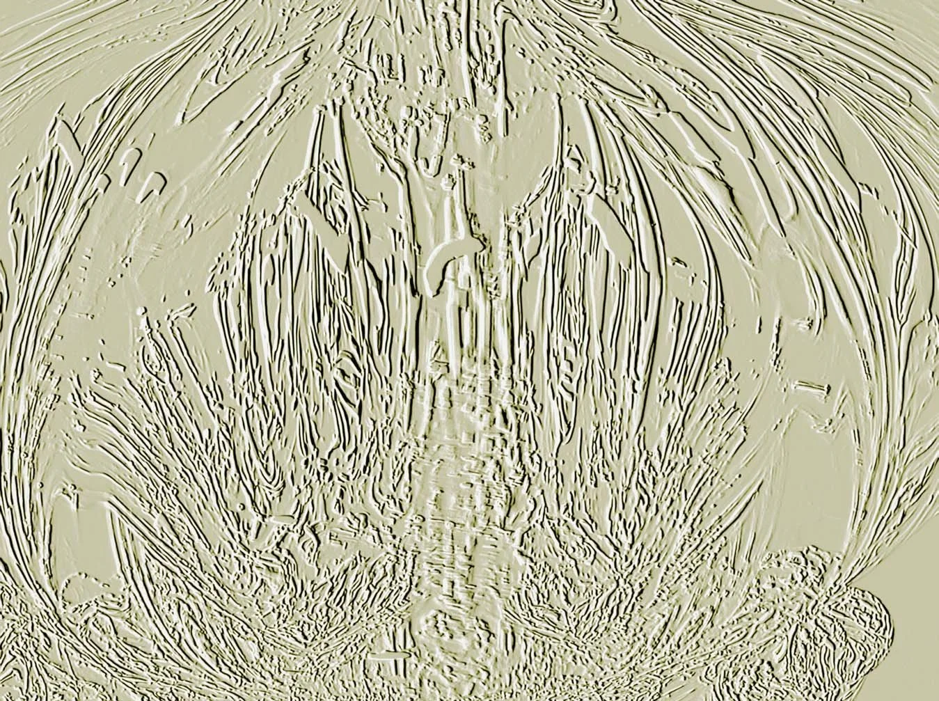 Moodcore P103 relief style abstract wall art print in  warm stone tones for bar/restaurant interiors.