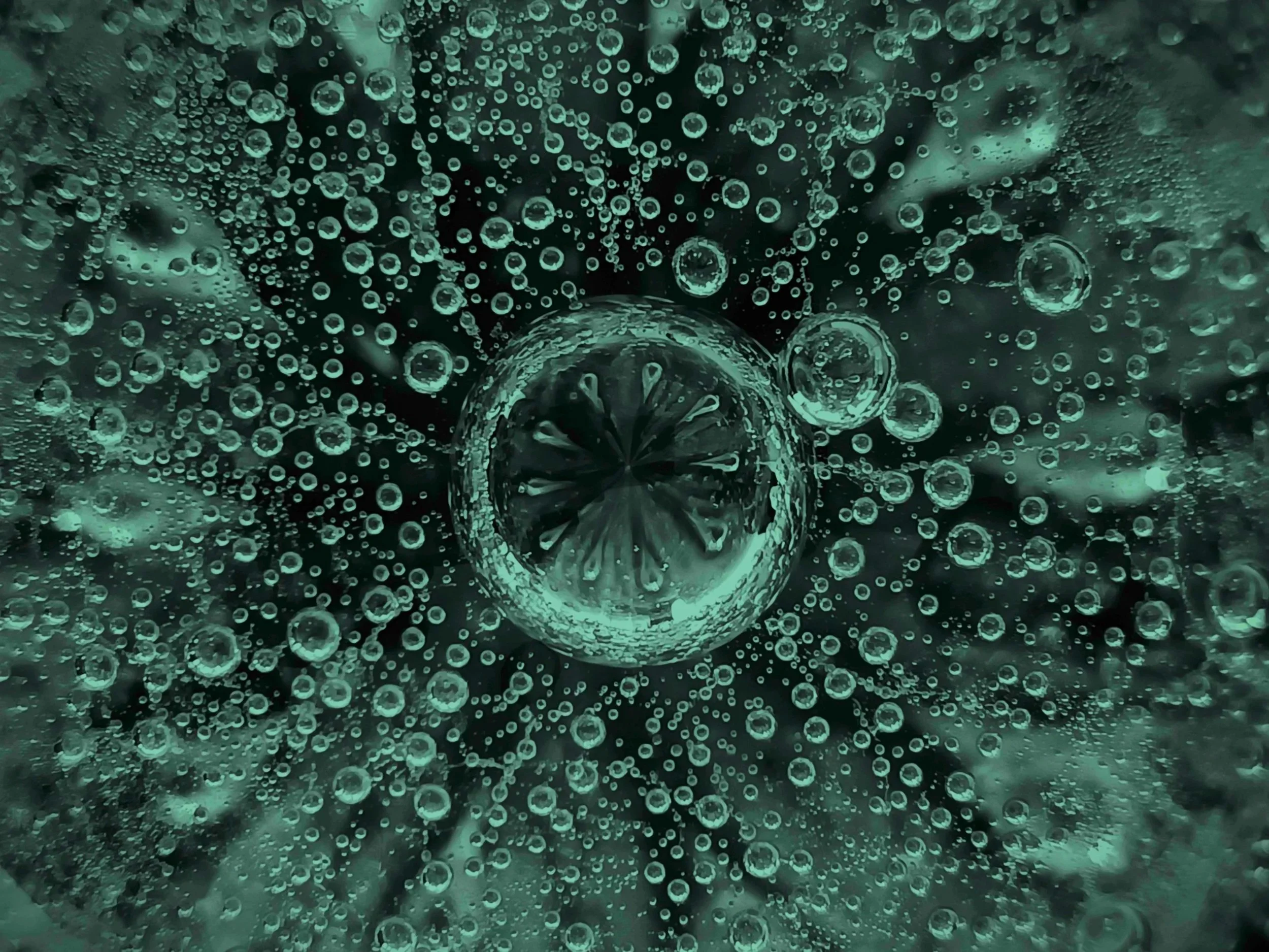 Moodcore P57 abstract glass art print in sage green tones for interior design projects.
