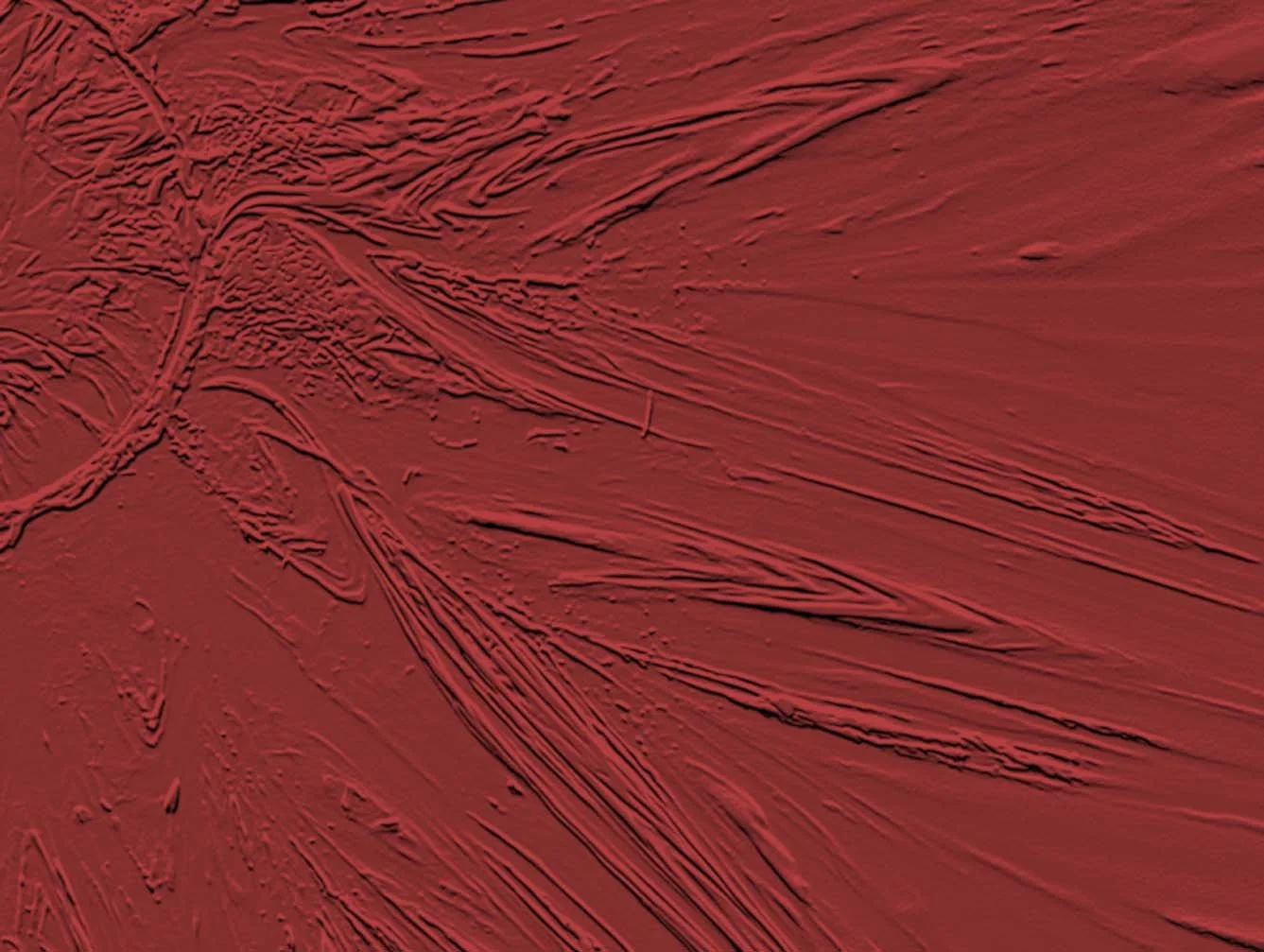 Moodcore P104 relief style abstract wall art print in  burgundy tones for interior design projects.