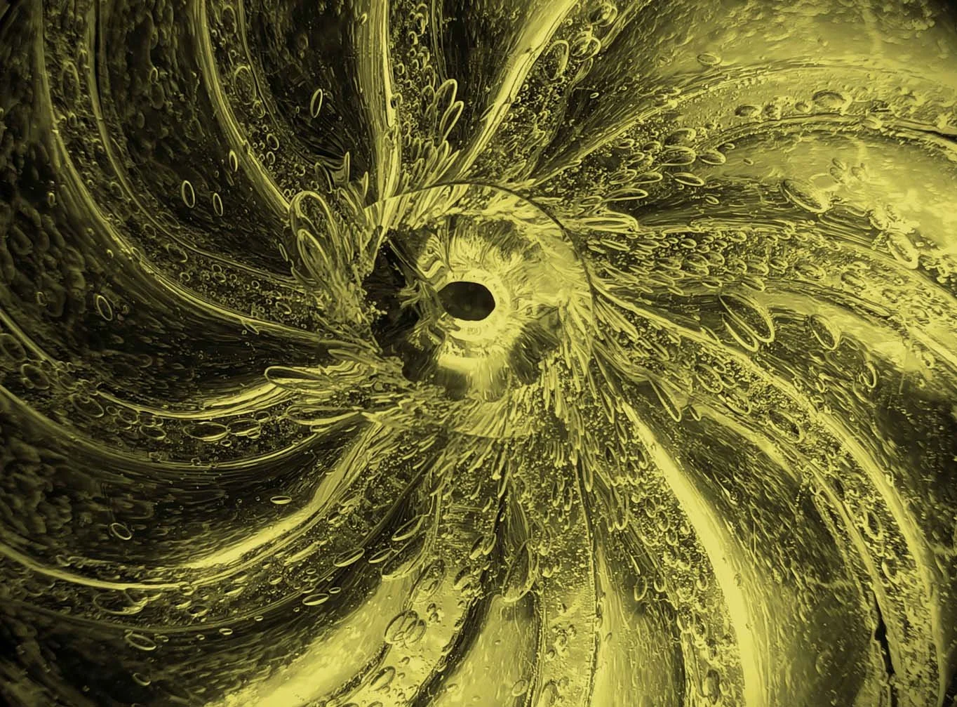 Moodcore P82 abstract glass art print in ochre tones for interior design projects.