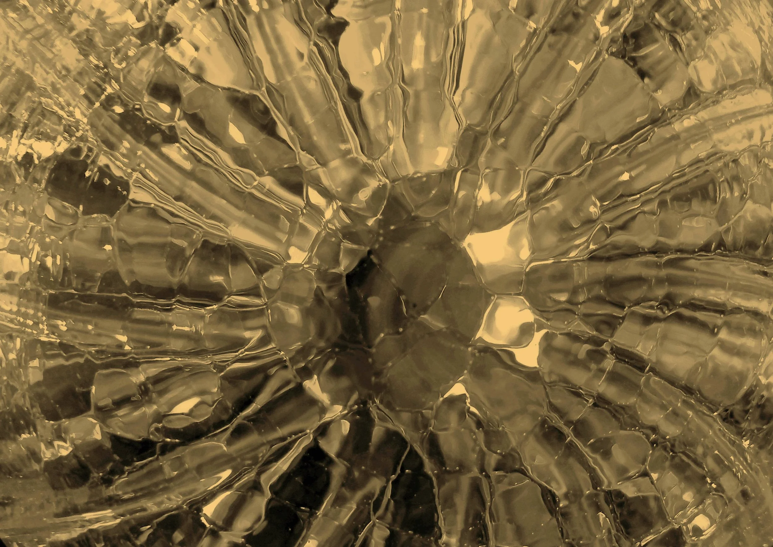 Moodcore P1 abstract glass art print in ochre tones for interior design projects