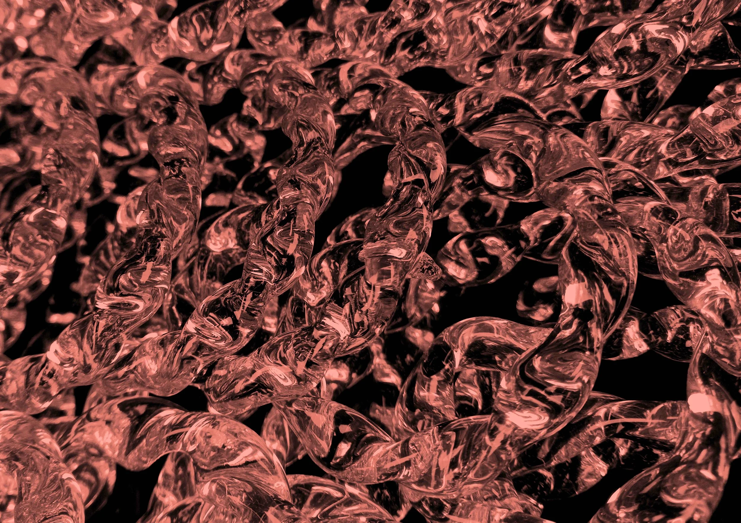 Moodcore P55 abstract glass art print in terracotta tones for interior design projects.