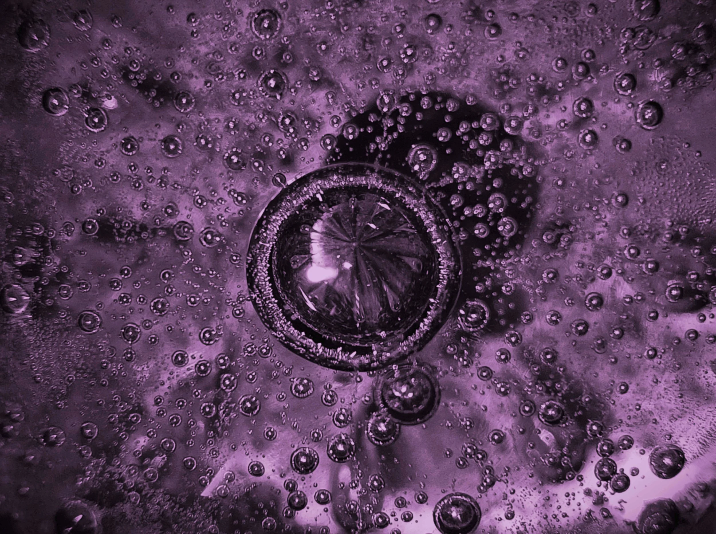 Moodcore P60 abstract glass art print in aubergine tones for interior design projects.