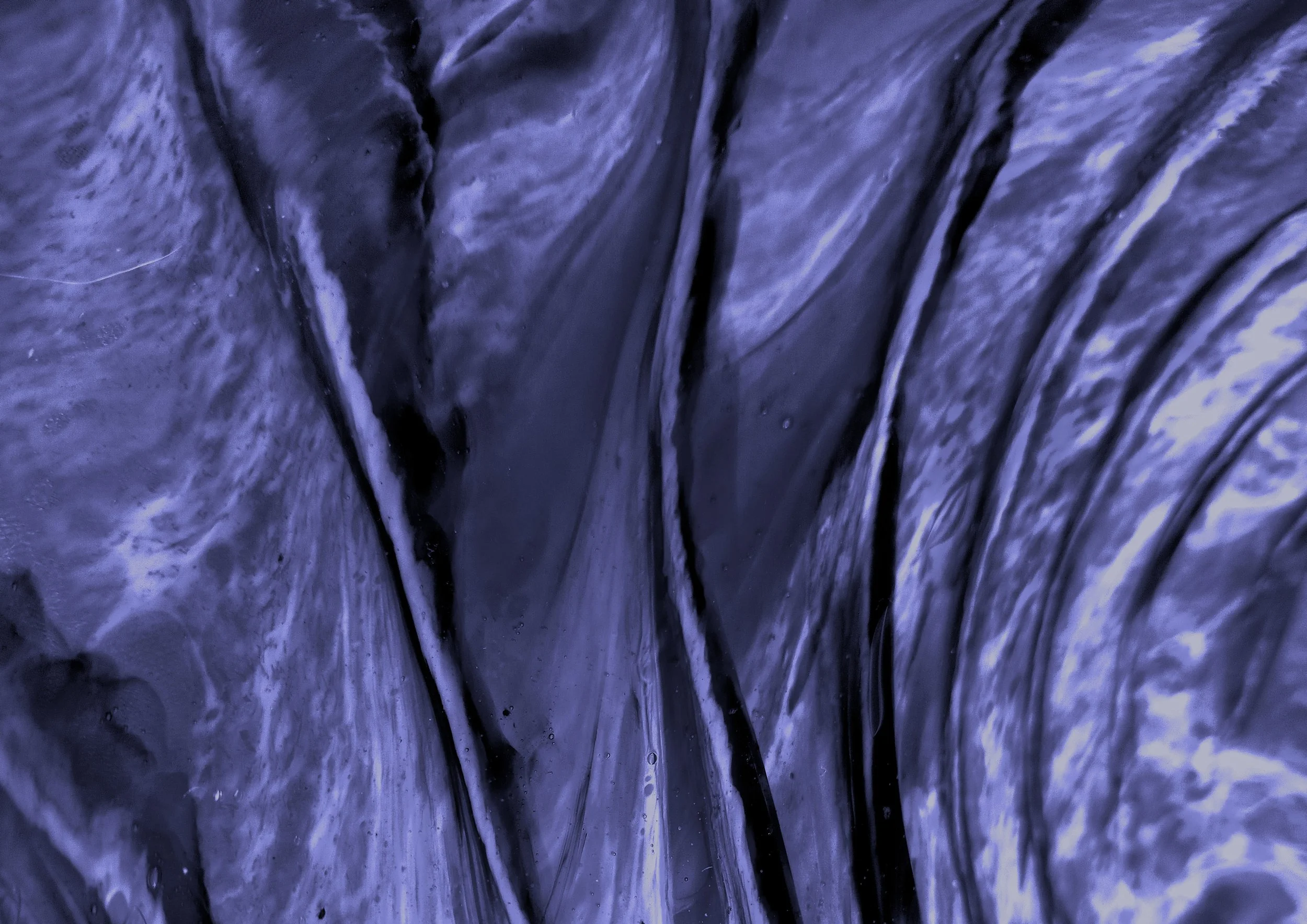 Moodcore P41 abstract glass art print in steel blue tones for interior design projects.
