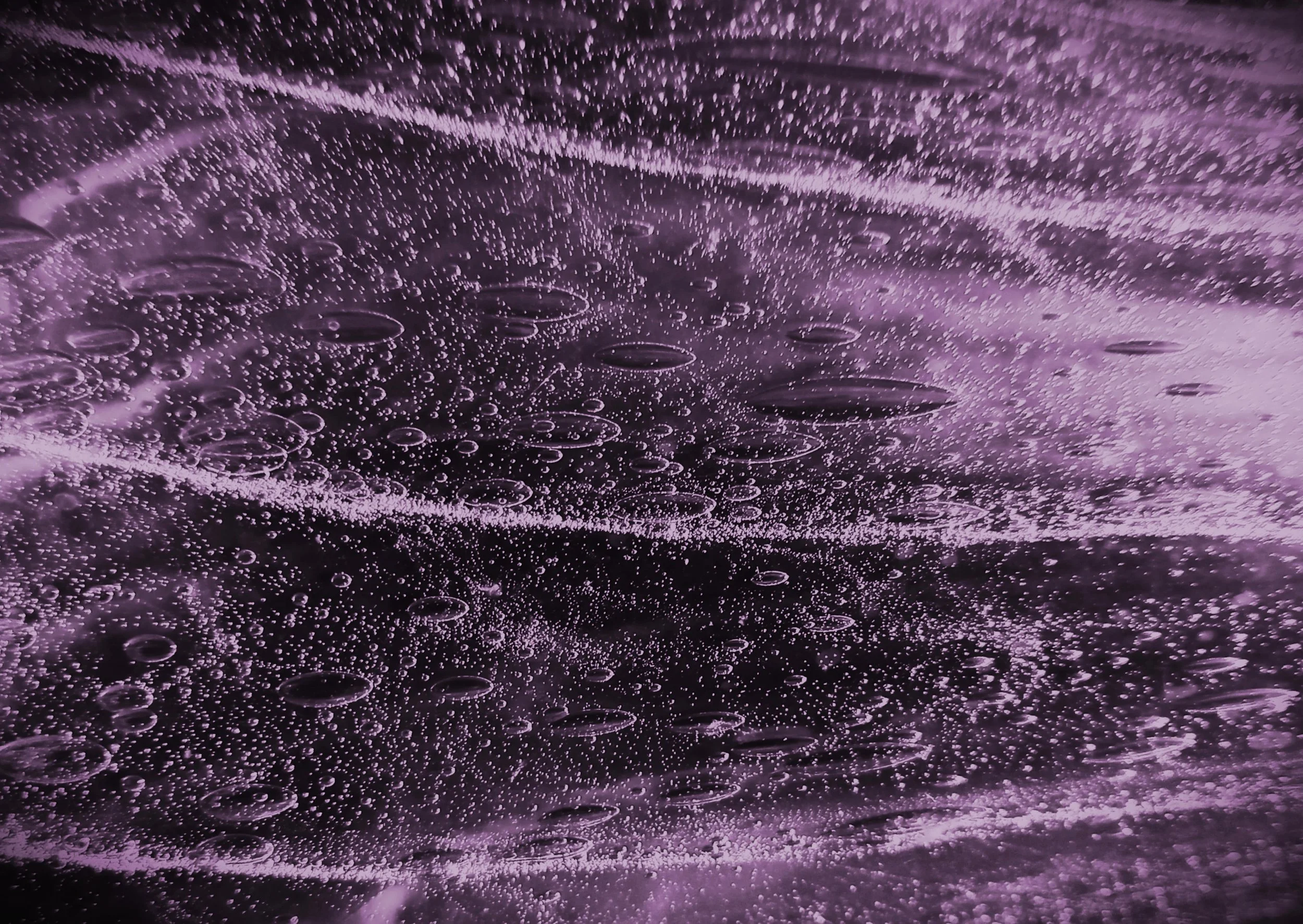 Moodcore P19  abstract glass art print in aubergine tones for interior design projects.
