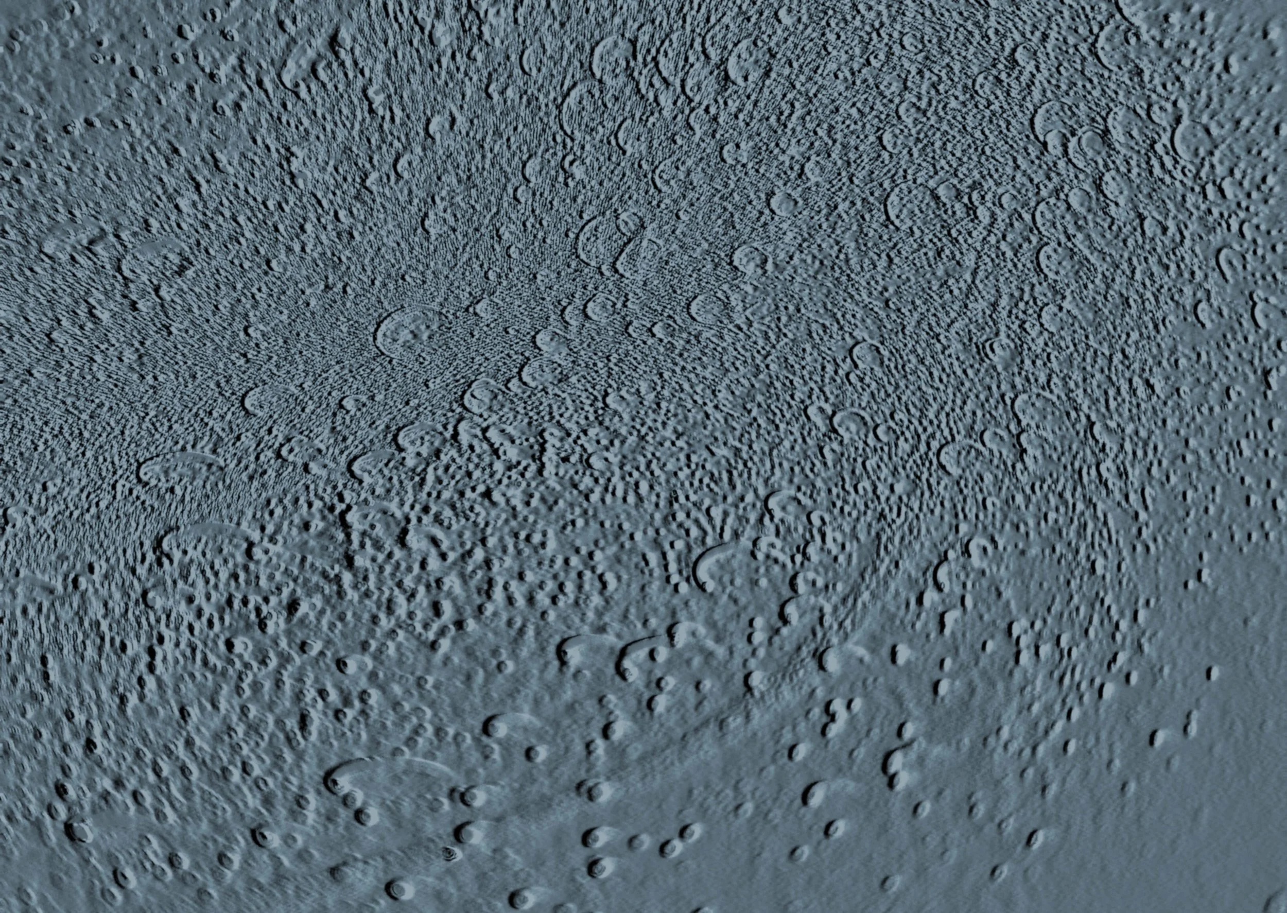 Moodcore P20 relief style abstract wall art print in  slate blue tones for interior design projects