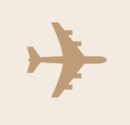 Silhouette of an airplane