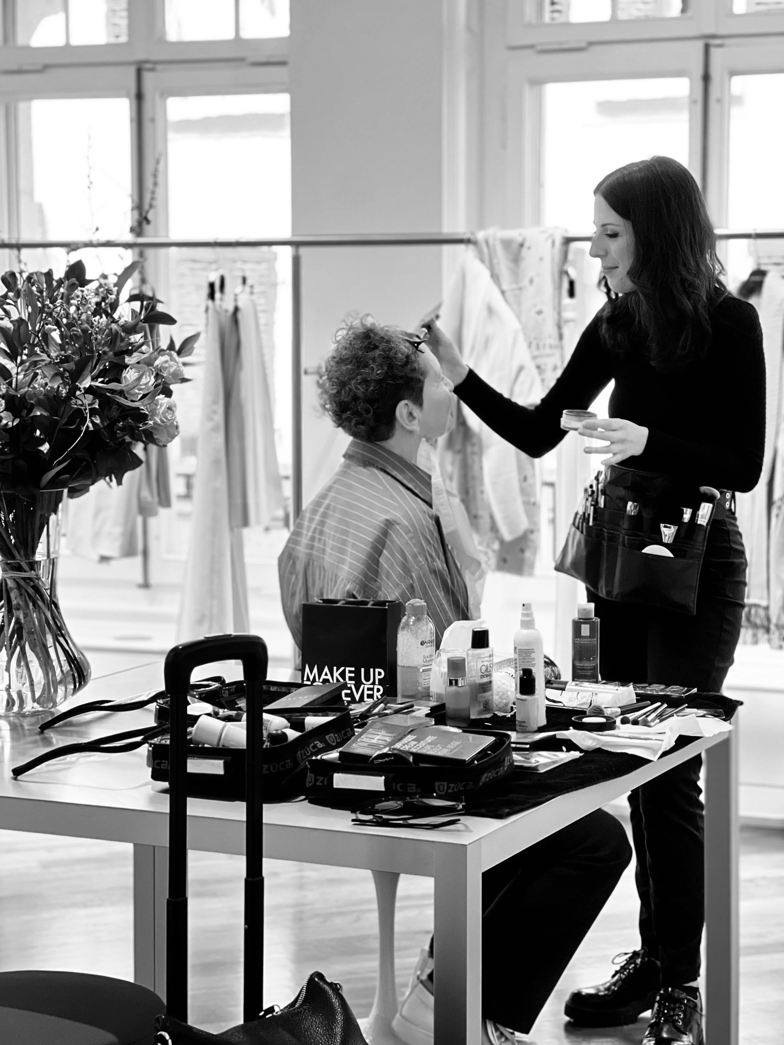 Maquillage beauté pour un shooting photo à Lausanne