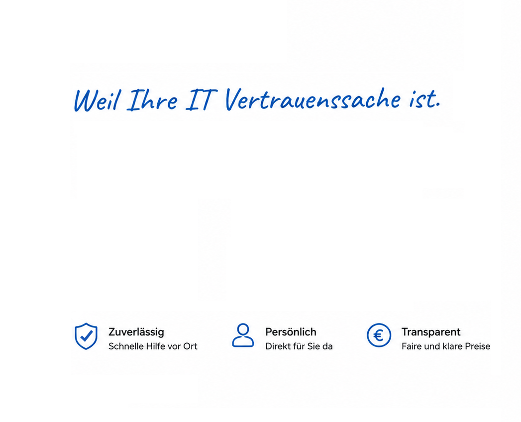 IT-Service in Rain und Donau-Ries. Schnelle Hilfe bei PC-, Notebook-, WLAN-, Drucker- und Netzwerkproblemen. Persönlich, zuverlässig und mit transparenten Preisen.