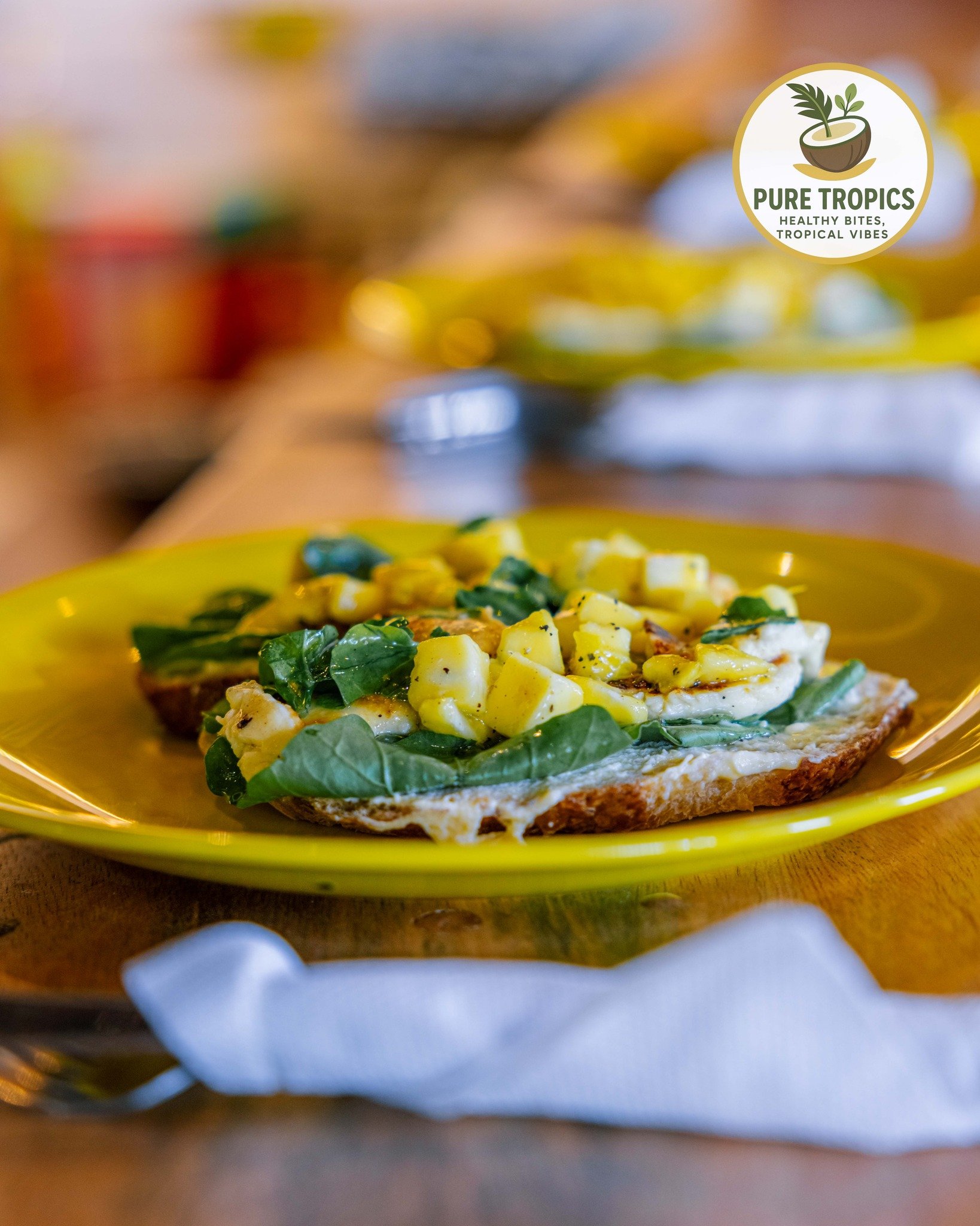 Sunshine on a plate. ☀️🥪

Sweet, savory, and loaded with all the good stuff. Our open-faced grilled chicken and tropical salsa sandwich is exactly what you need to power through your day.

Come get your tropical fix! 🌴✨

#PureTropics #ZanzibarFood 